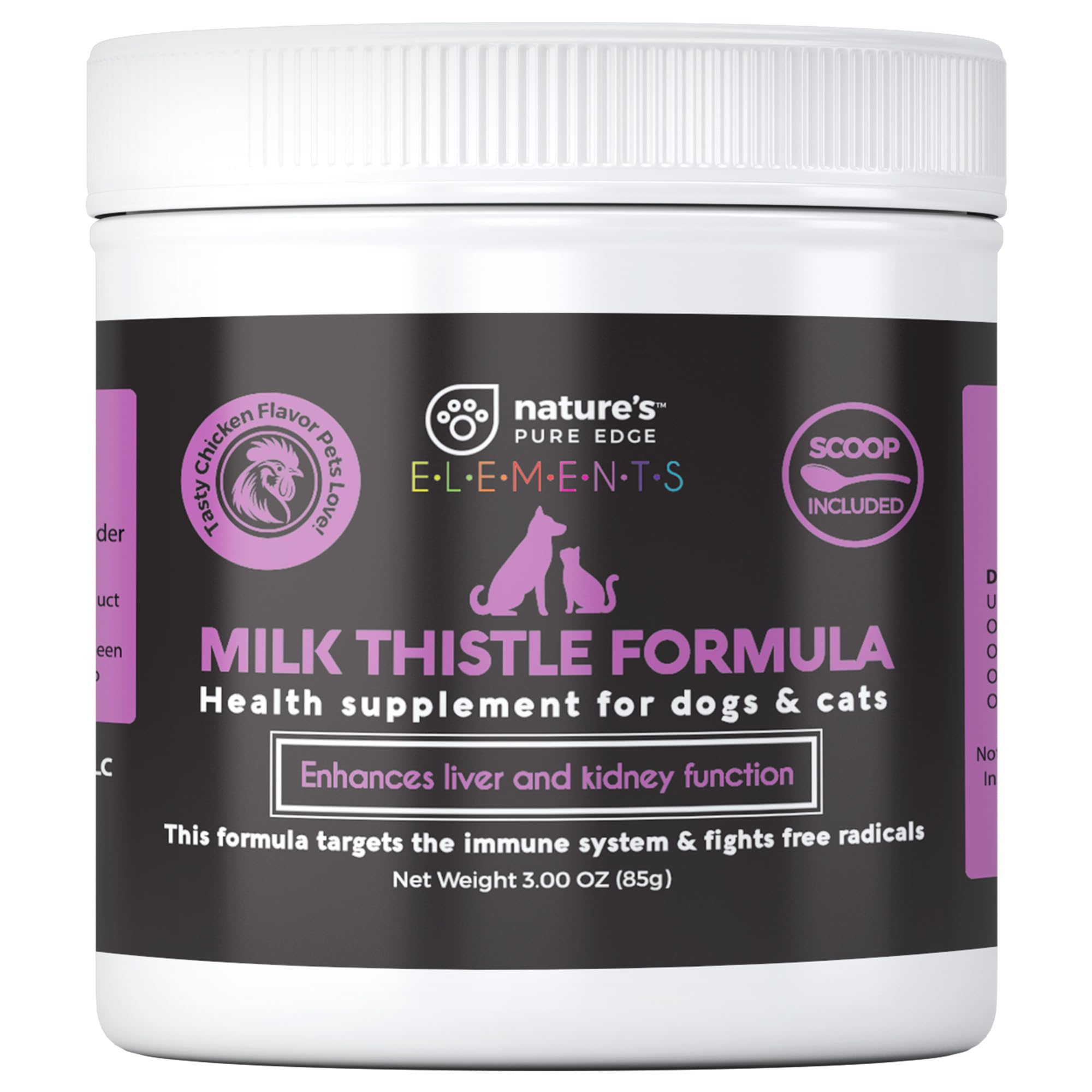Milk Thistle for Dogs & Cats. Liver Supplement with Real Chicken. Extra Strength Liver and Kidney Detox. Dogs and Cats Love The 