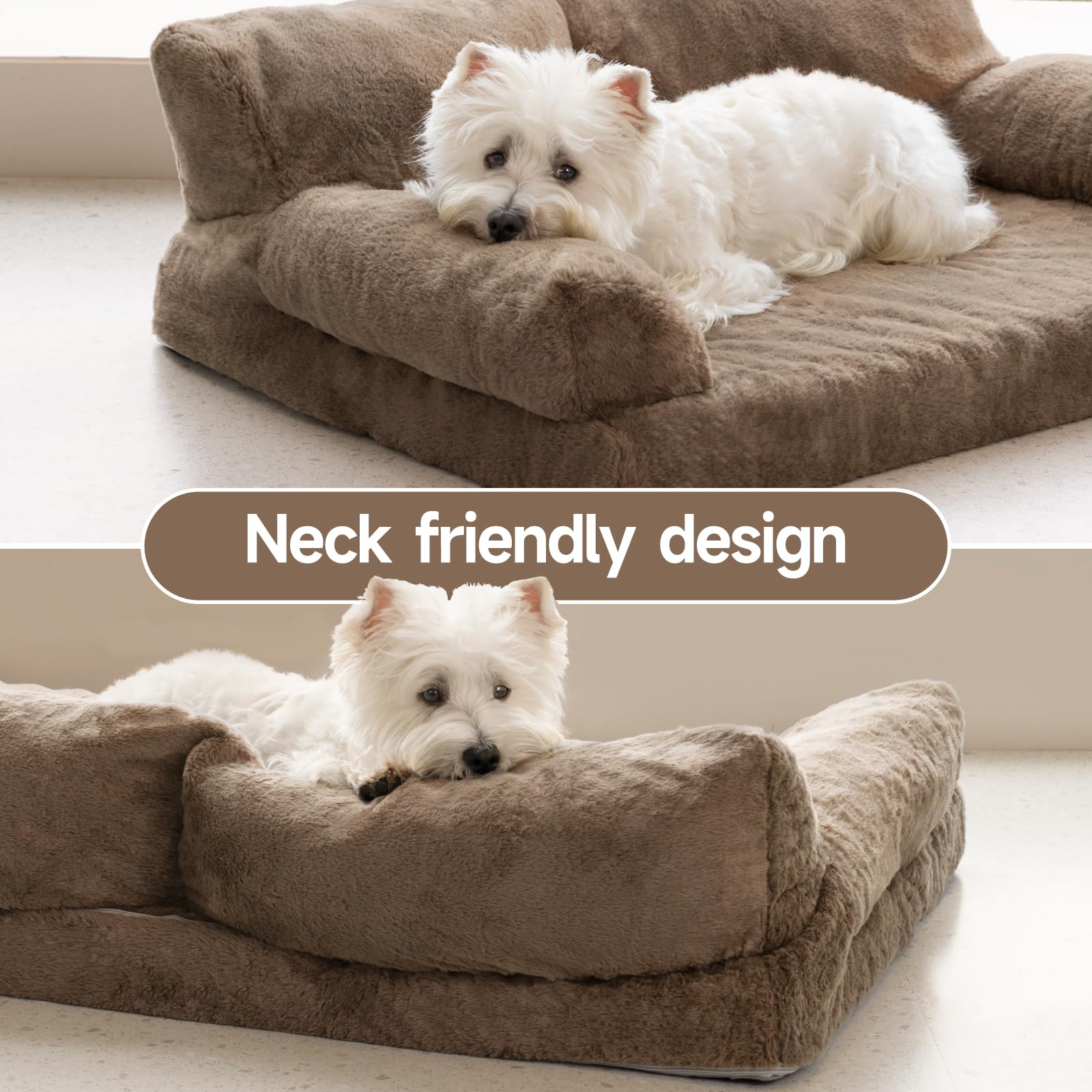 Mewoofun Orthopedic Dog Bed For Medium Dogs, Waterproof Dog Couch Dog Sofa, Supportive Foam Pet Bed With Removable Washable Cove