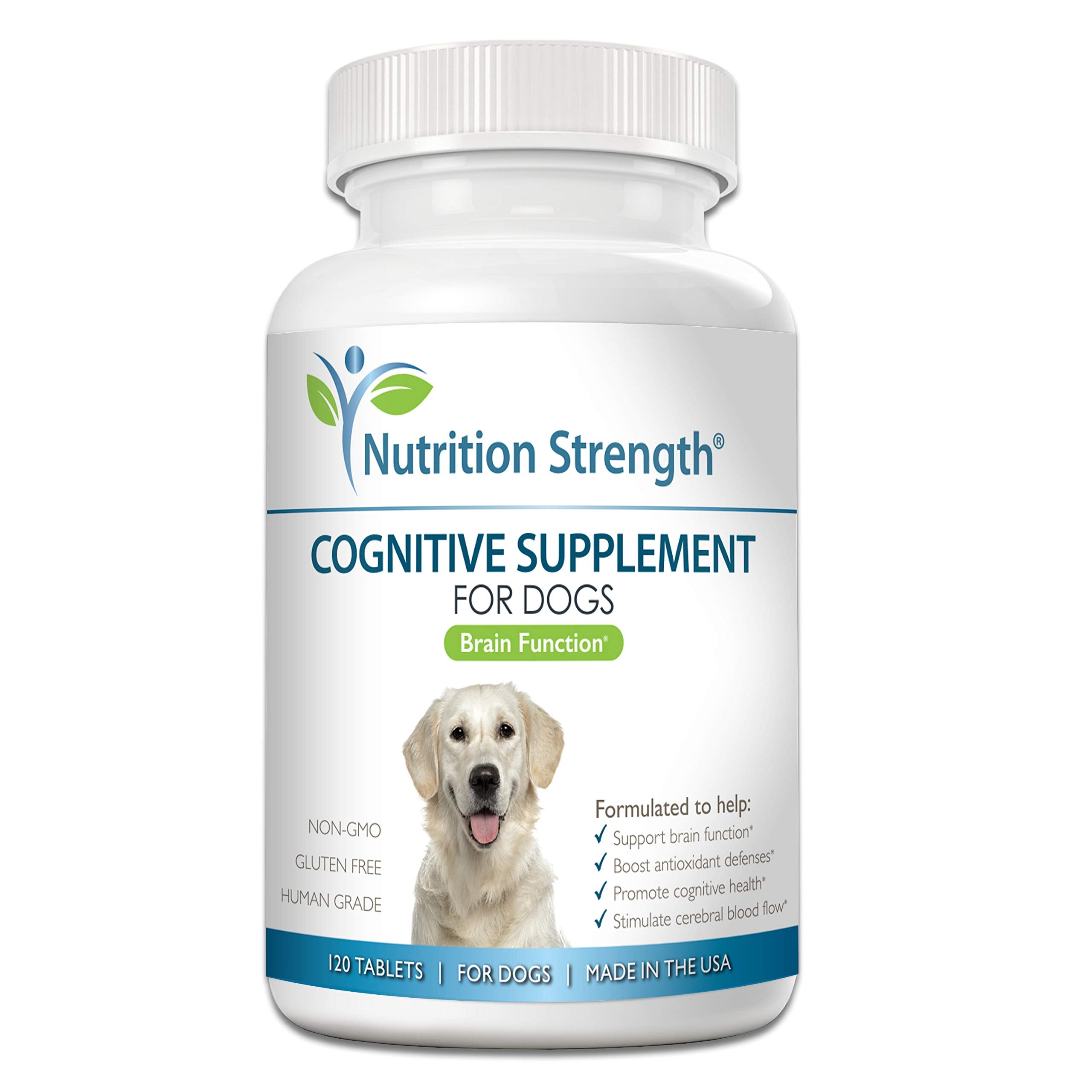 Nutrition Strength Cognitive Support for Dogs, Promotes Dog Brain Health, Mental Support Supplement for Cognitive Difficulties, 