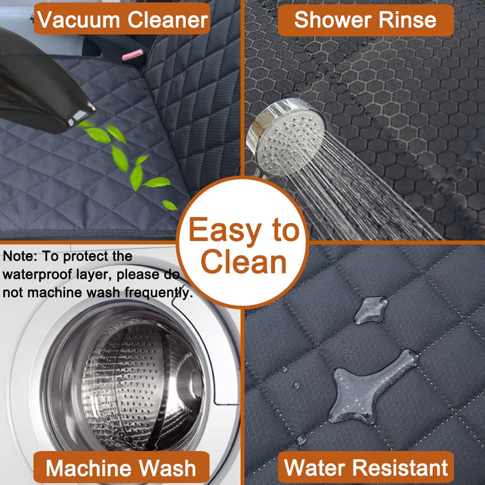 Paw Jamboree 2Pcs Dog Car Front Seat Covers Scratch-Proof Pet Car Seat Cover Non-Slip Car Seat Protector For Dogs Bucket Seat Co