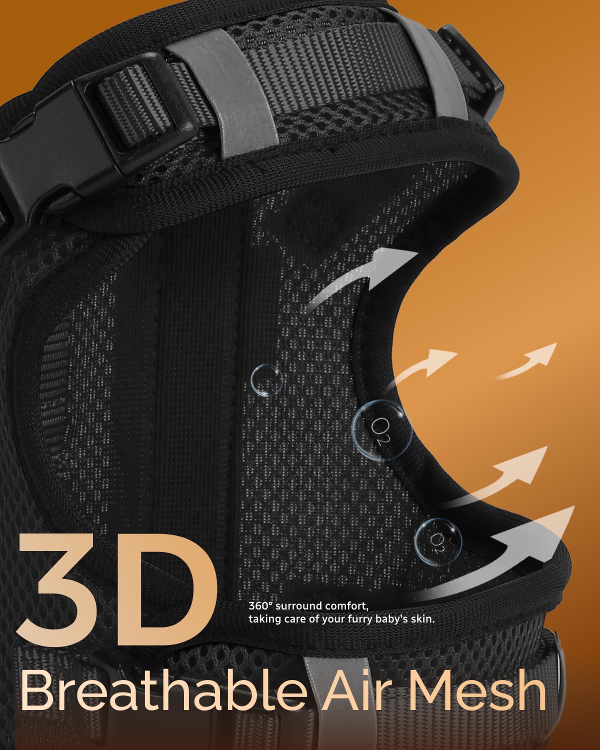 Fayogoo Service Dog Vest For Small Dogs - Air Mesh Breathble Emotional Support Animal Vest With Diy Removable Patches - Puppy Ha