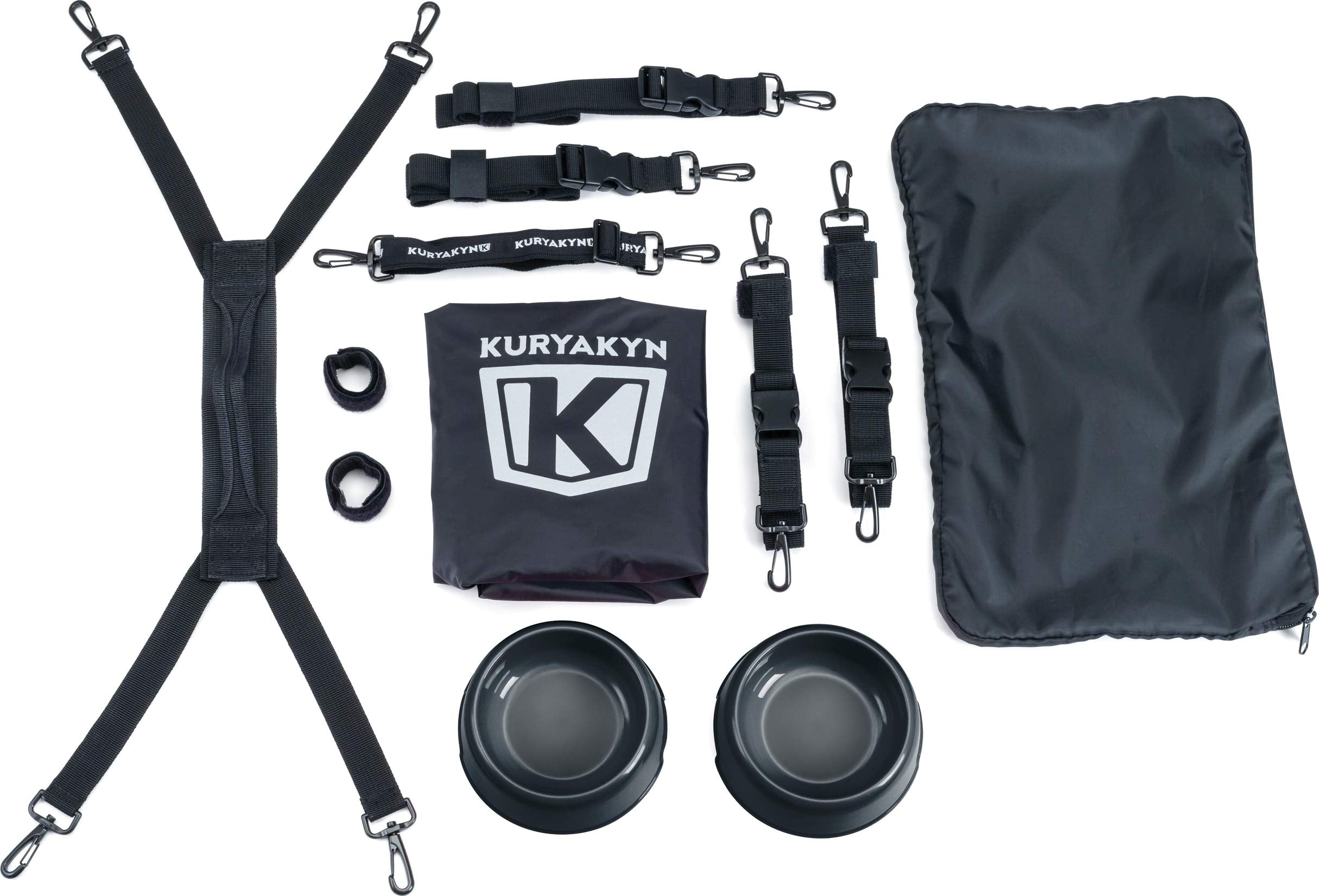 Kuryakyn 5288 Grand Pet Palace: Portable Weather Resistant Motorcycle Dog/Cat Carrier Crate For Luggage Rack Or Passenger Seat W