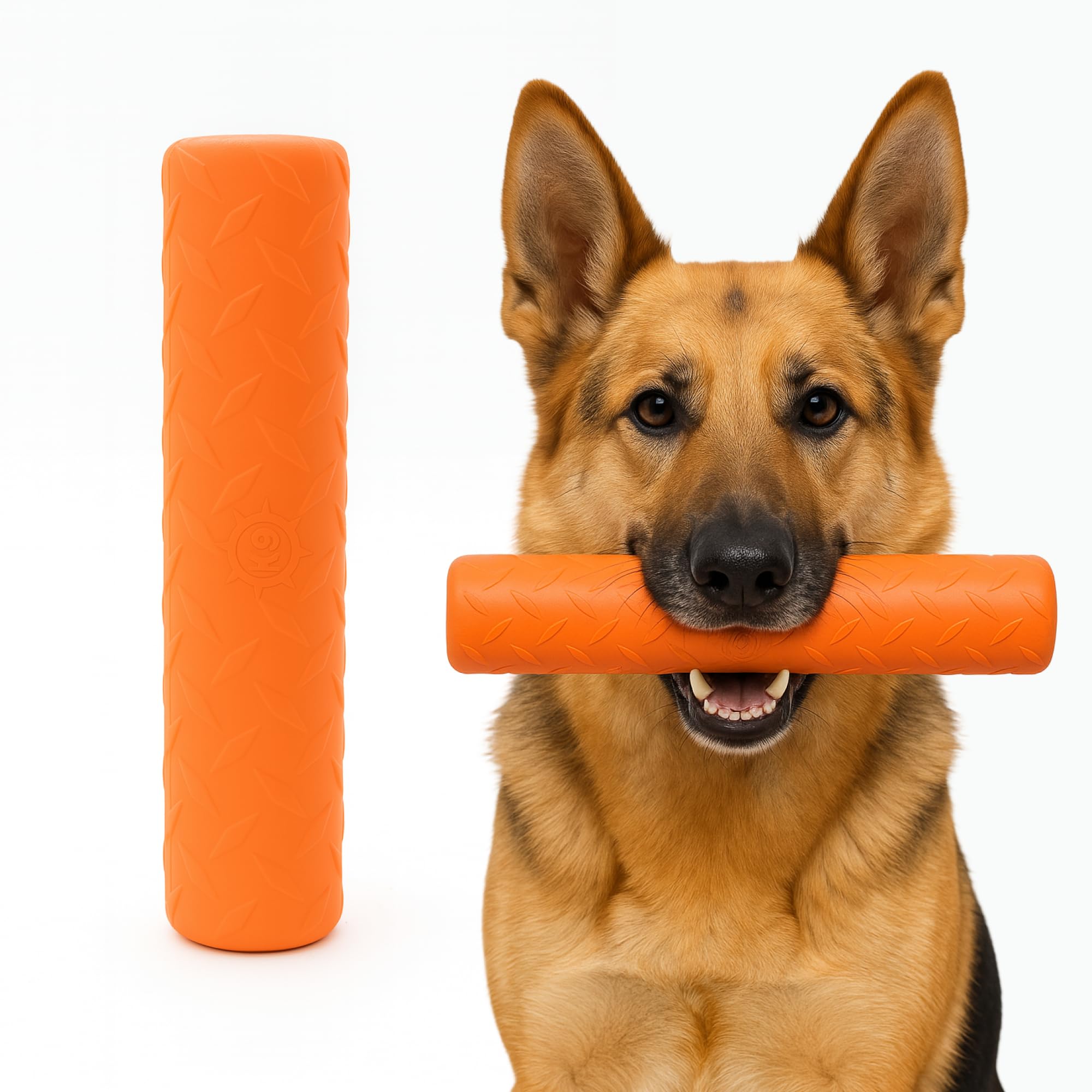 Monster K9 Indestructible Stick Dog Toy - Lifetime Replacement - Durable for Aggressive Chewers - Safe Non-Toxic Natural Rubber 