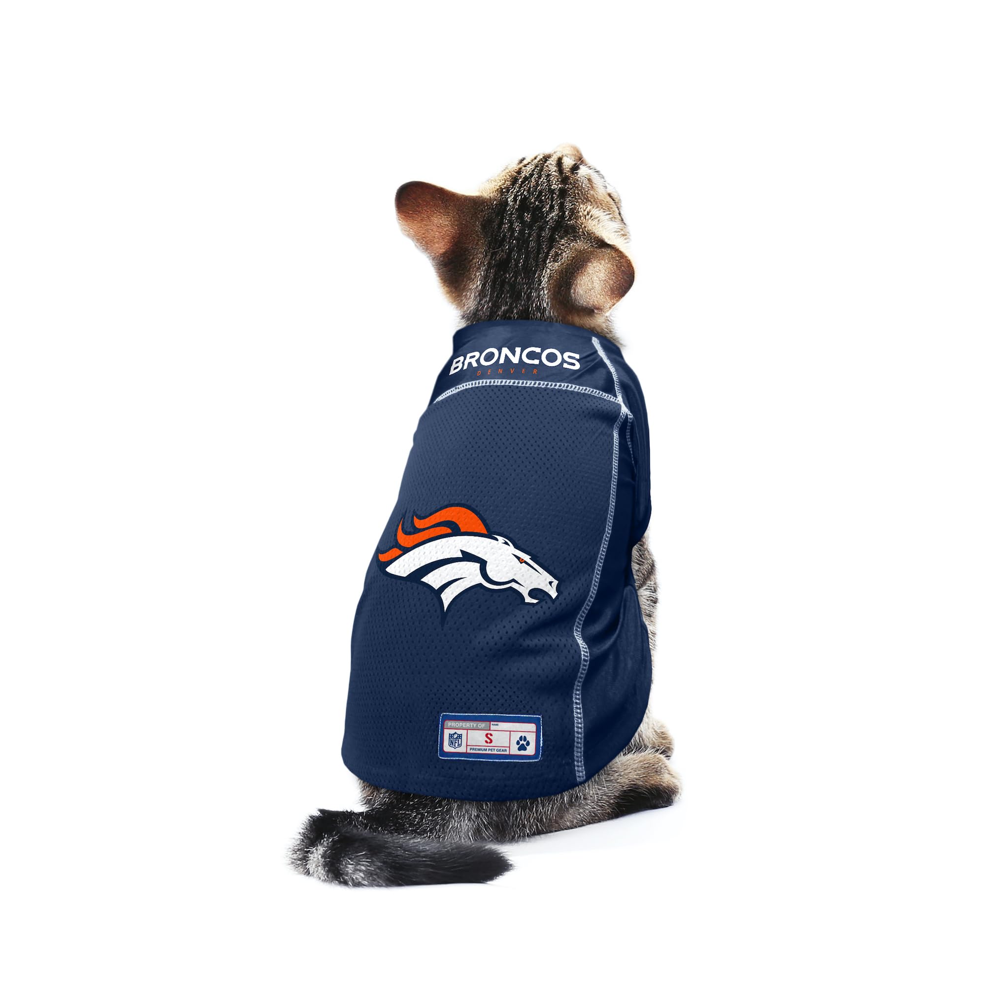 Littlearth Unisex-Adult Nfl Denver Broncos Basic Pet Jersey, Team Color, X-Small