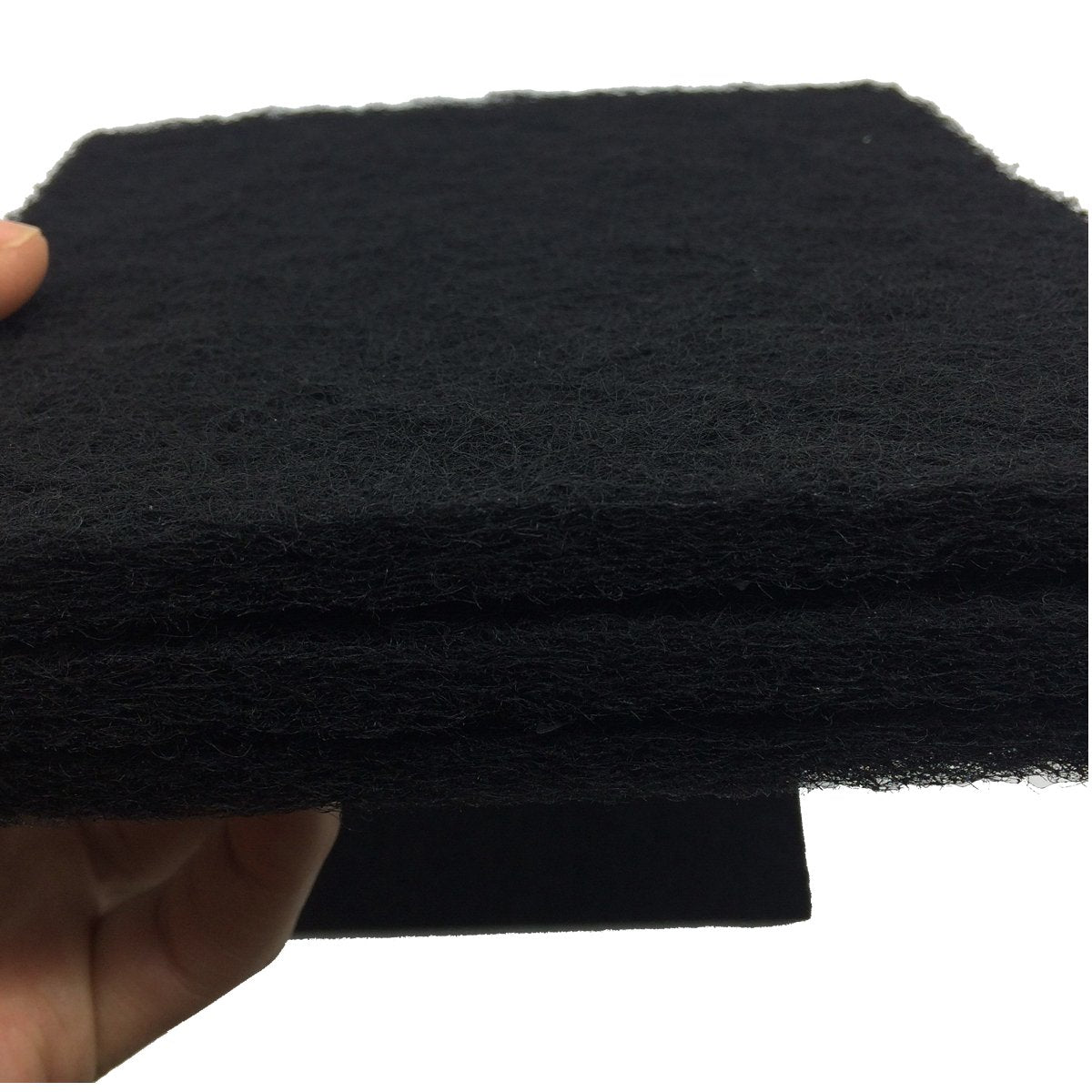 6 Pack Charcoal Cat Litter Box Replacment Filter Hooded Cat Litter Boxes And Pans Carbon Odor Filters, Black