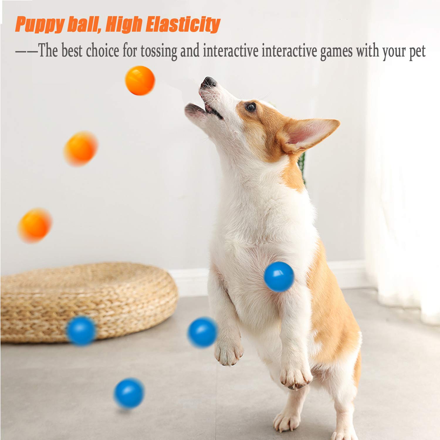 Dlder Dog Balls Puppy Chew Toys For Teething,Small Solid Rubber Bouncy Balls For Dogs,100% Safe & Non-Toxic,Floating Dog Toy Balls For Small Medium Dogs Aggressive Chewers To Fetch,Chew, Play.