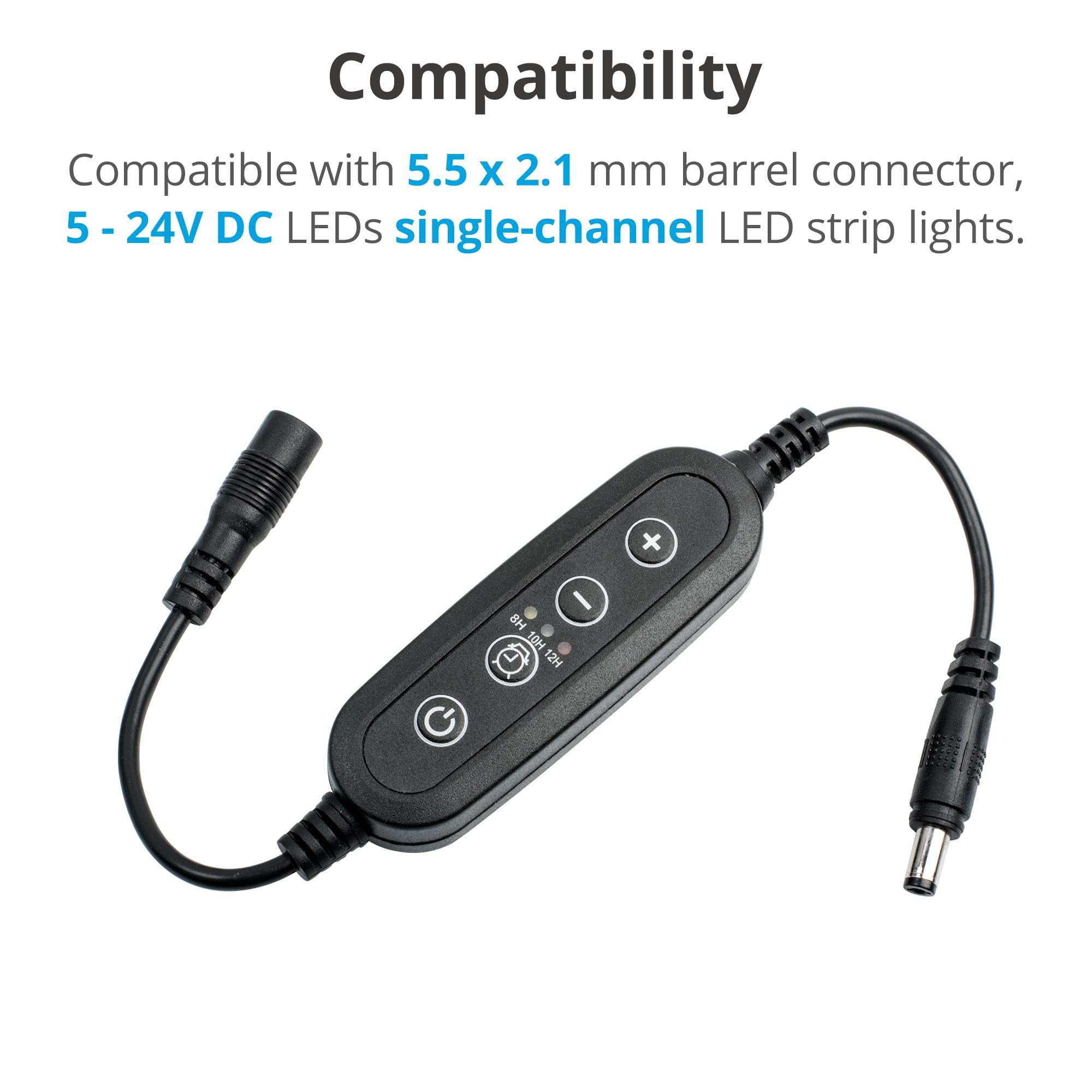 Nicrew Aquarium Light Timer&Dimmer, Easy To Program Fish Tank Light Controller