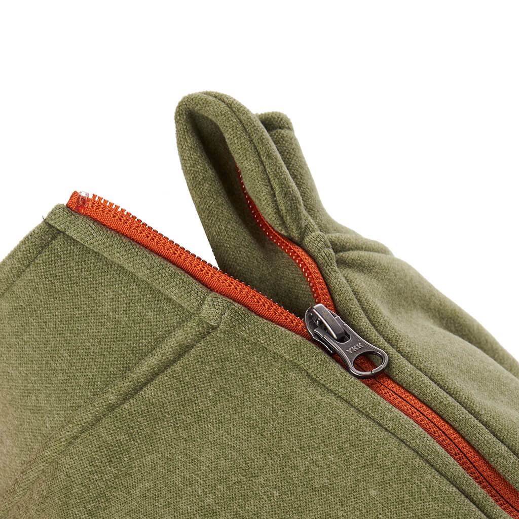 Gooby Zip Up Microfiber Fleece Dog Sweater - Green, 2X-Large - Warm Double Layered Soft Microfiber Fleece Step-In Dog Jacket Without Ring Leash - Winter Dog Sweaters For Small Dogs And Medium Dogs