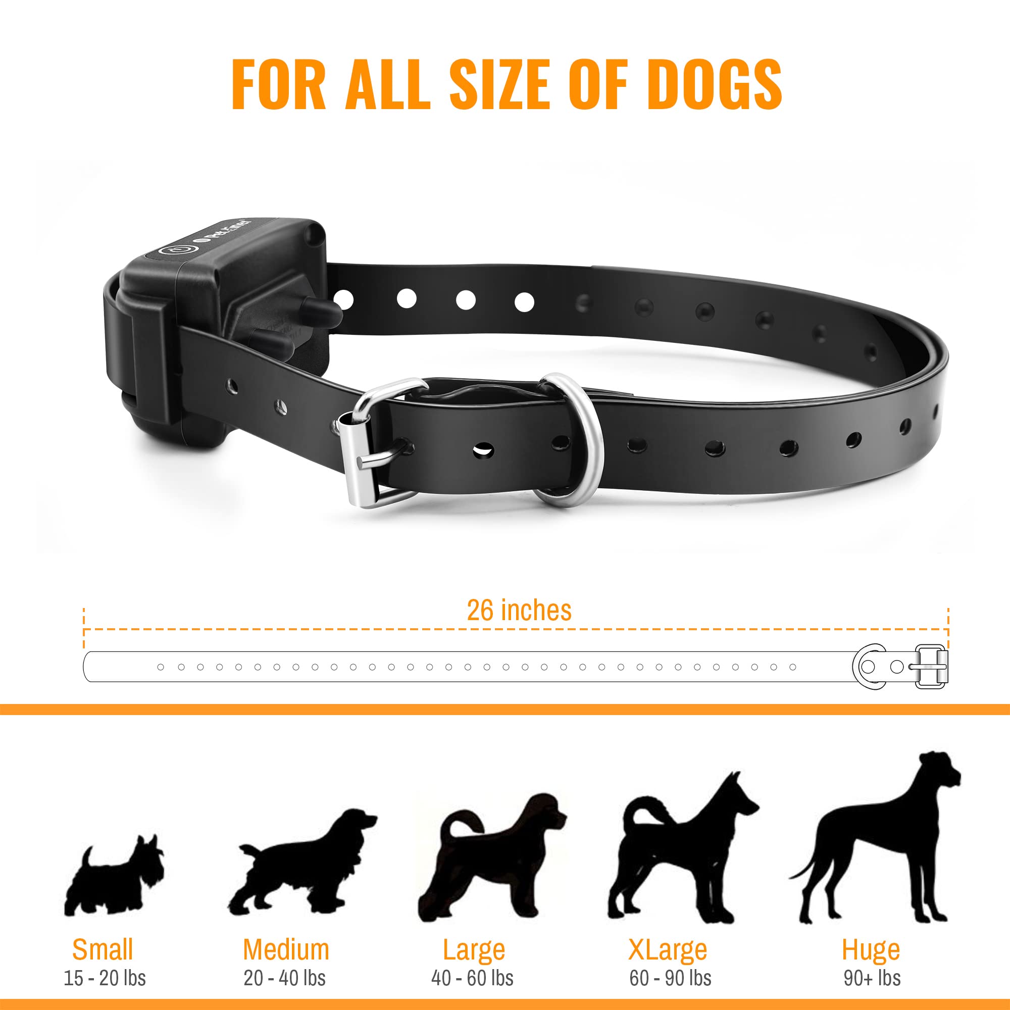 Dog Training Collar With Remote - Advanced Rechargeable Training Collar For Dogs,Easy To Carry & Fits In Your Pocket,100% Waterproof Trainer