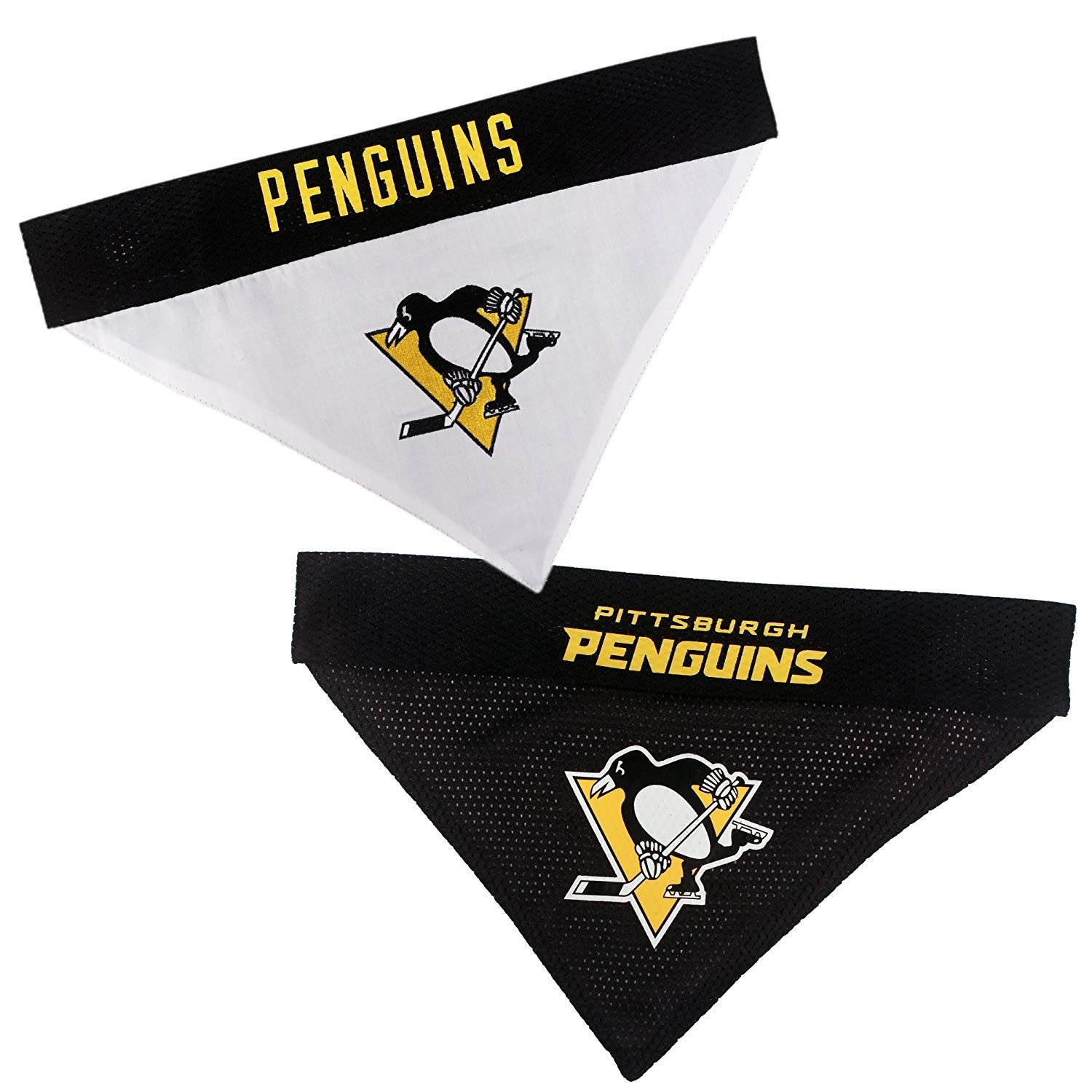 NHL Pittsburgh Penguins Bandana for Dogs & Cats, Large/X-Large. - Cute & Stylish Bandana! The Perfect Hockey Fan Scarf Bandana, 