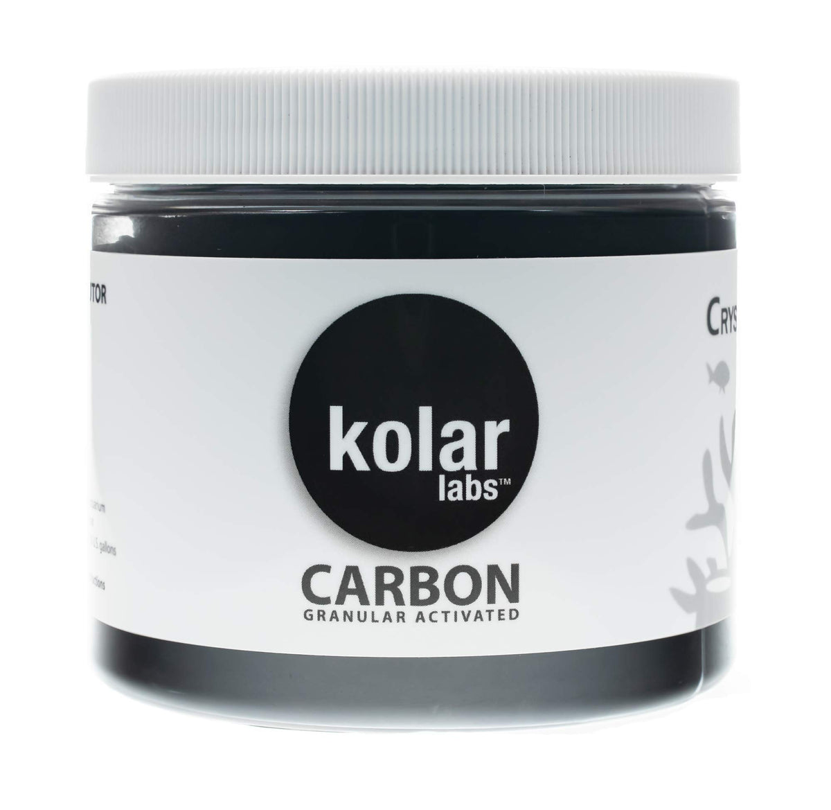Kolar Labs Crystal Cal Activated Carbon - Small Jar, Activated Charcoal for Aquariums and Fish Tanks