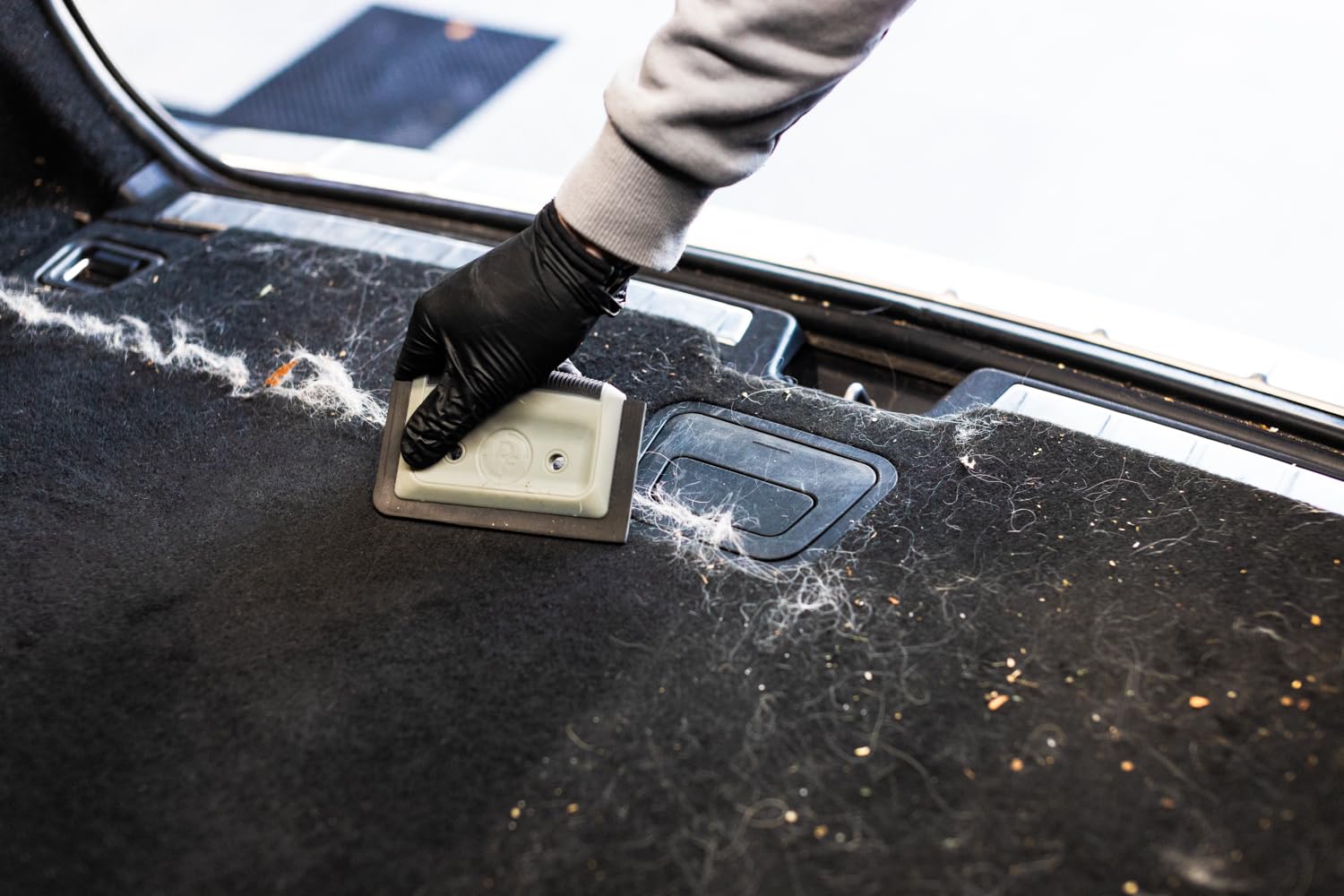 Detail Factory - Pet Hair Card - Perfect For Easily Removing Pet Hair From Automotive Carpet And Upholstery; Ergonomic Design; D