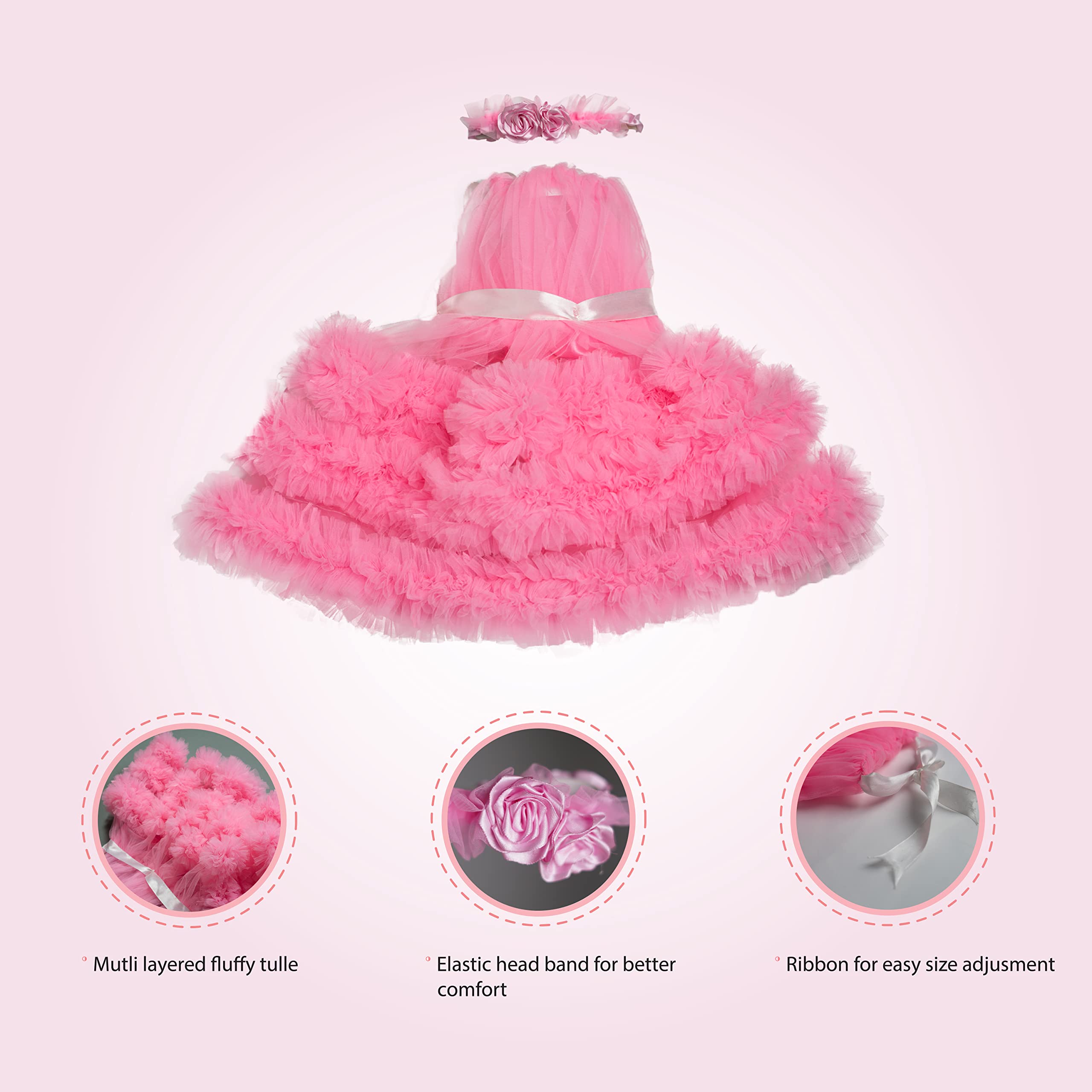 Puptail Dog Dress With Lovely Bandana - Clothes For Medium And Large Dogs Like Shih Tzu, Labrador, Golden Retriever, Pug And Cat