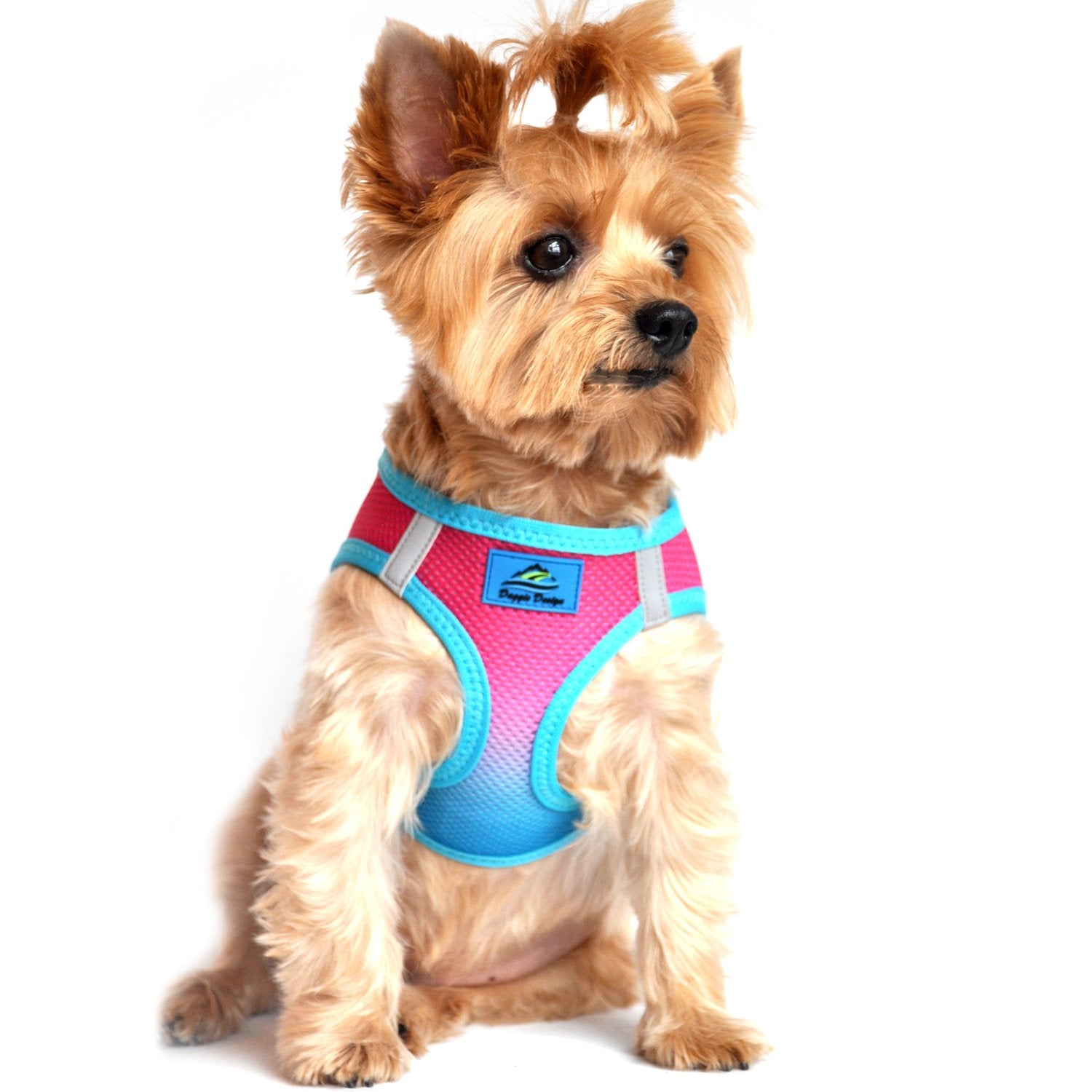 Doggie Design No Choke Dog Harness - Simple Step-In And Go Dog Vest For Small, Medium, And Large Breeds - Breathable Mesh Polyester Pet Harness - Sugar Plum - L