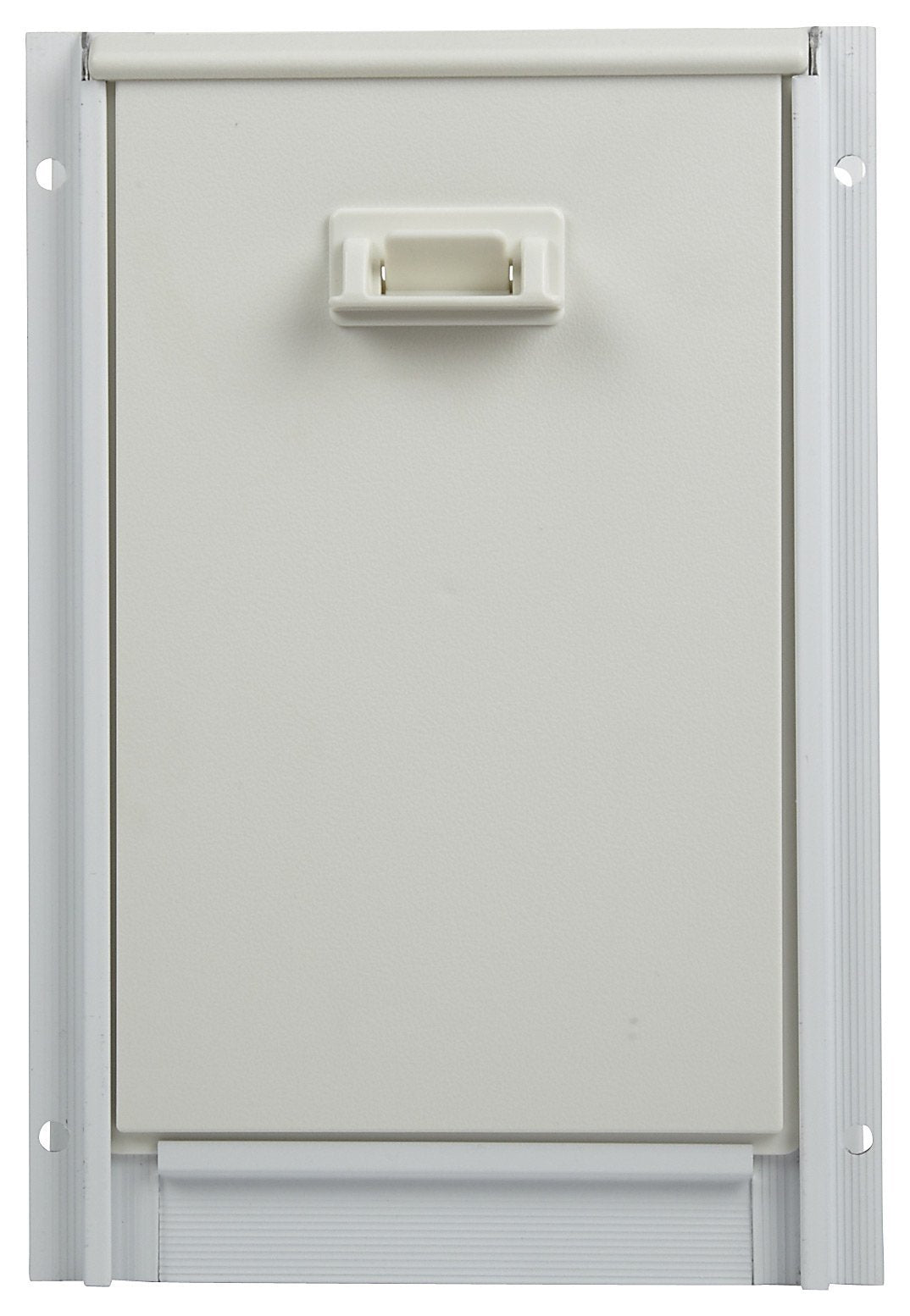 Ideal Pet Products Deluxe Aluminum Pet Door With Telescoping Frame, Super Large, 15' X 20' Flap Size, White