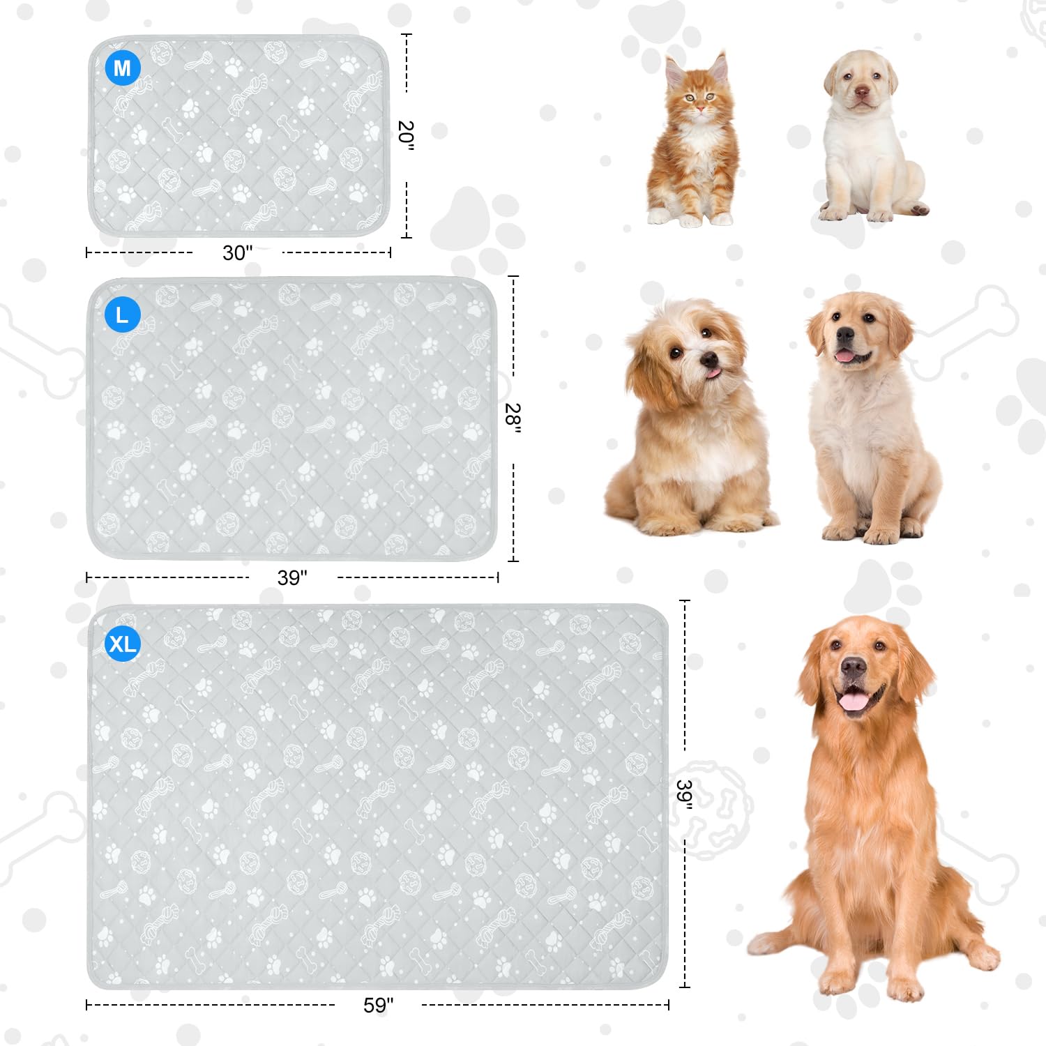 Mh Mylune Home Self Cooling Mat For Large Dog, 44   X32    Arc-Chill Cooling Fiber & Endothermic Color Changing Pet Cooling Pad,
