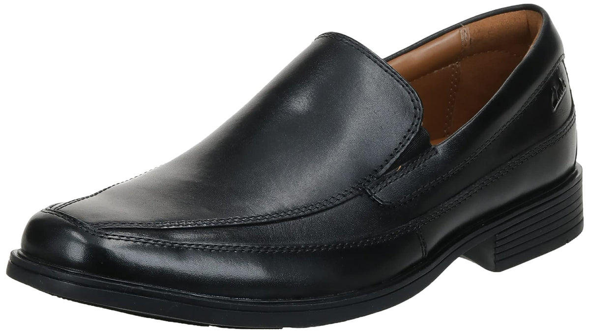 clarks Mens Tilden Free Loafer, Black Leather, 75
