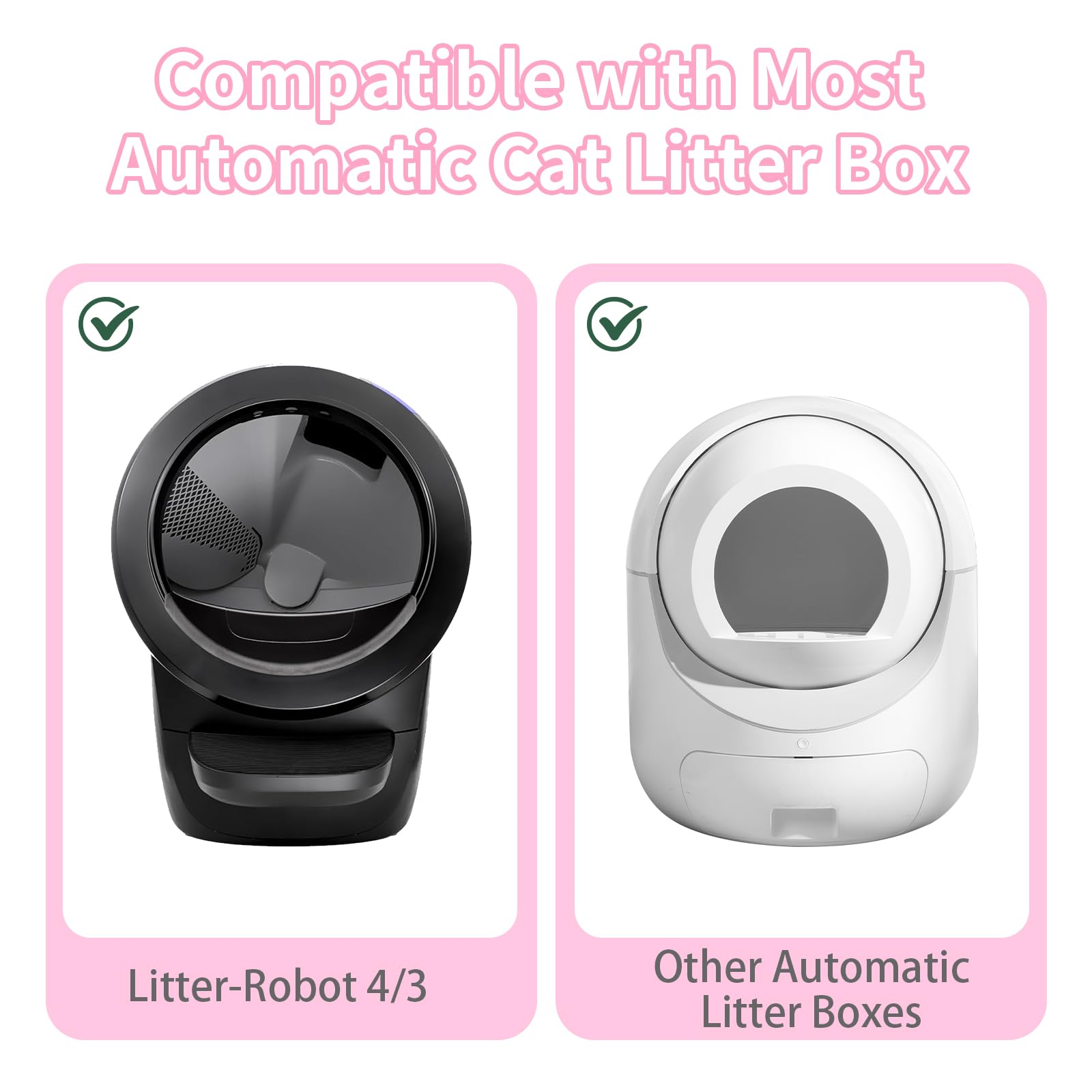 120 Count Cat Litter Box Liners For Automatic Cat Litter Box And Litter-Robot 4/3, Heavy-Duty, Extra Thick, Economy Bulk Pack, P