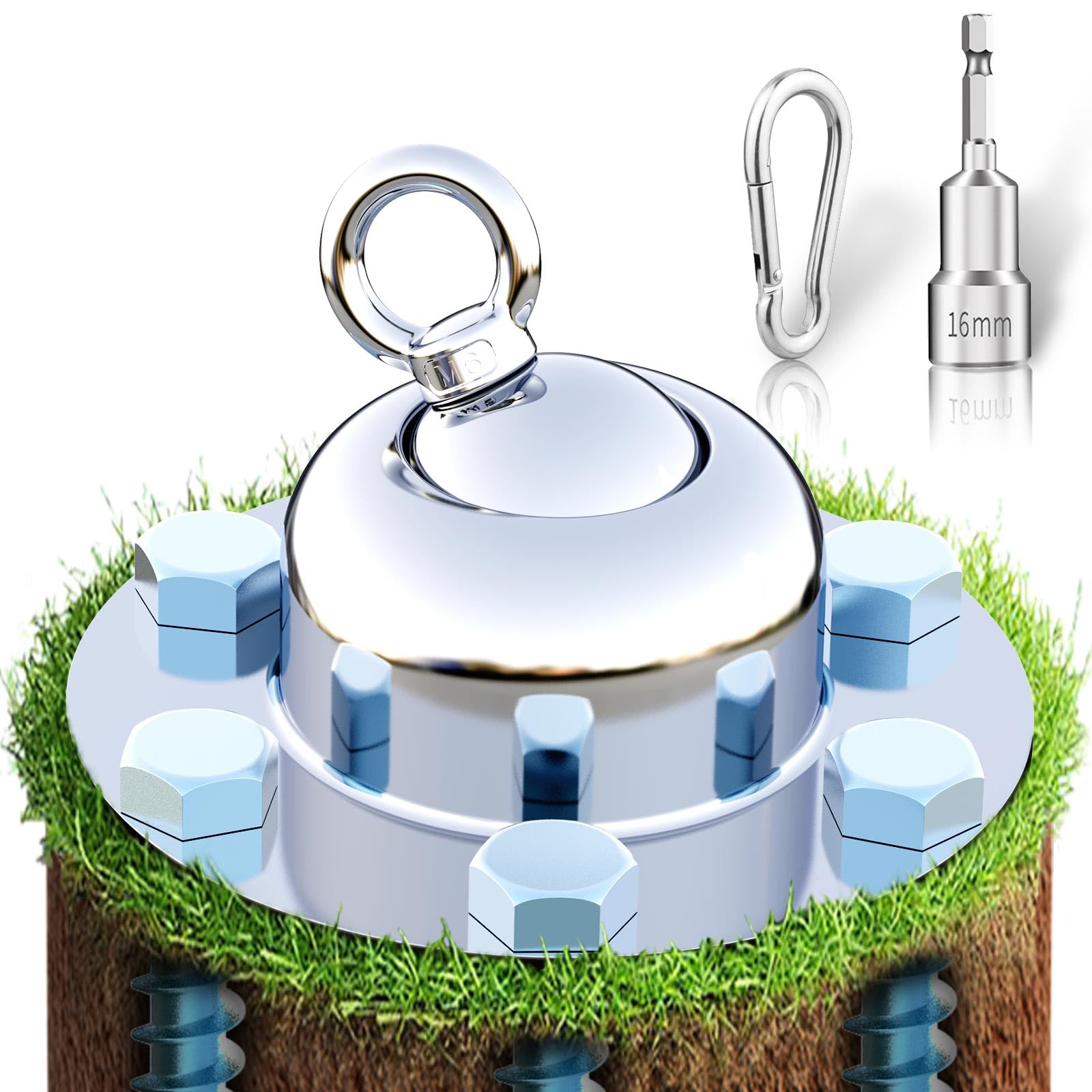 360° Swivel Dog Tie Out Stake Dog Anchor - 2025 Upgrade - Heavy Duty Stainless Steel Dog Yard Stake For Small To Large Dogs 6 Pcs Dog Tethers Holds 1500Lbs Of Pull Force Great For Yard Camping Outdoor