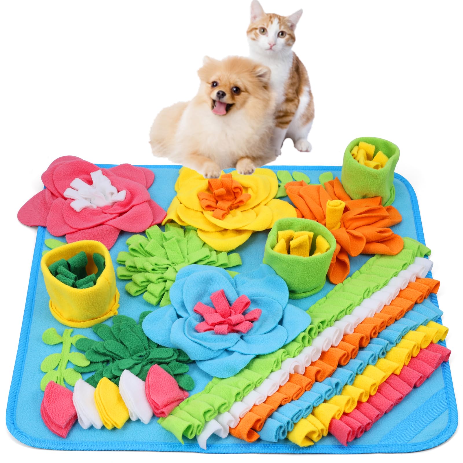 ORIA Snuffle Mat for Dogs, Interactive Slow Feeder & Foraging Mat, Enrichment Puzzle Toys for Boredom, Keep Busy, Treats Feeding