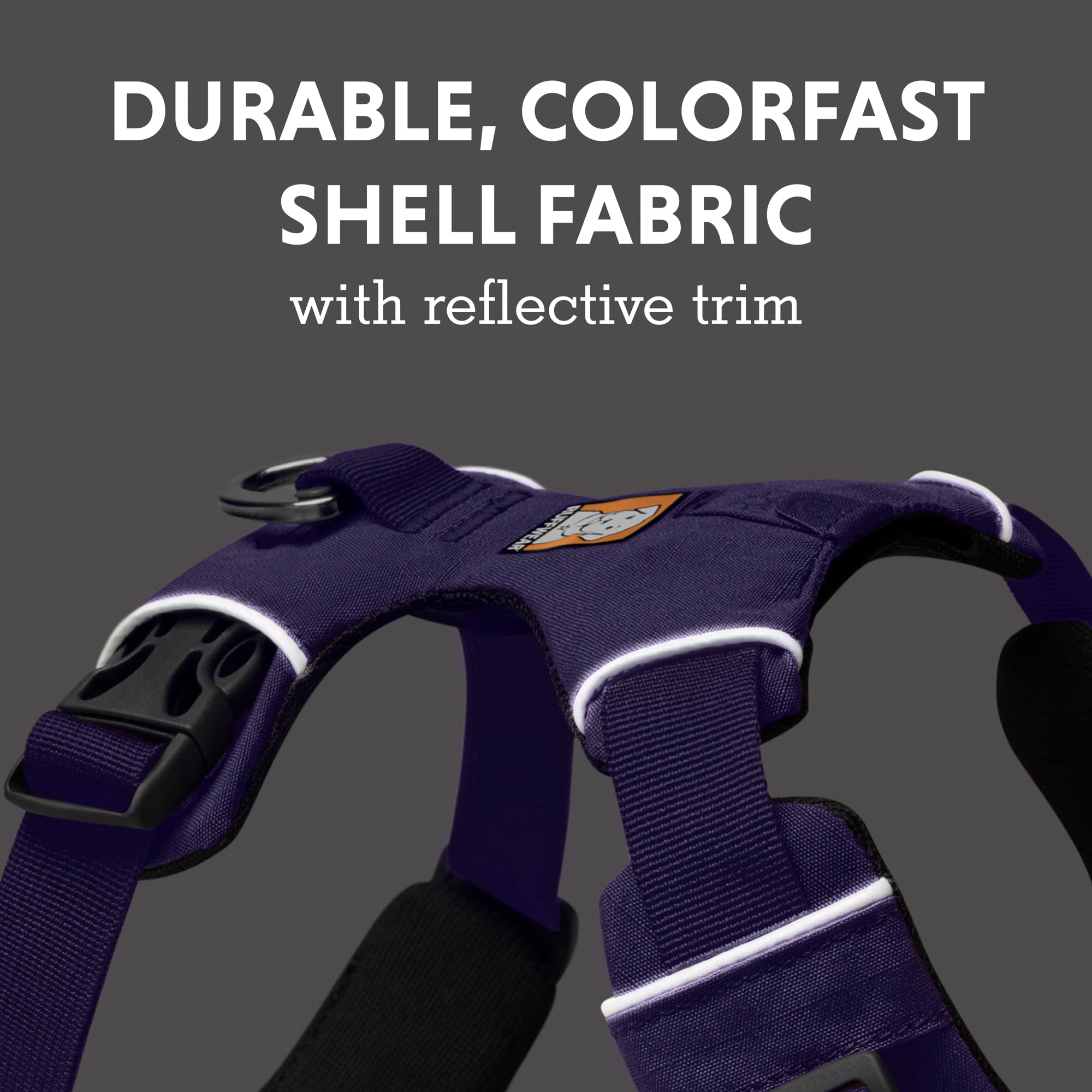 Ruffwear, Front Range Dog Harness, Reflective And Padded Harness For Training And Everyday, Purple Sage, Large/X-Large