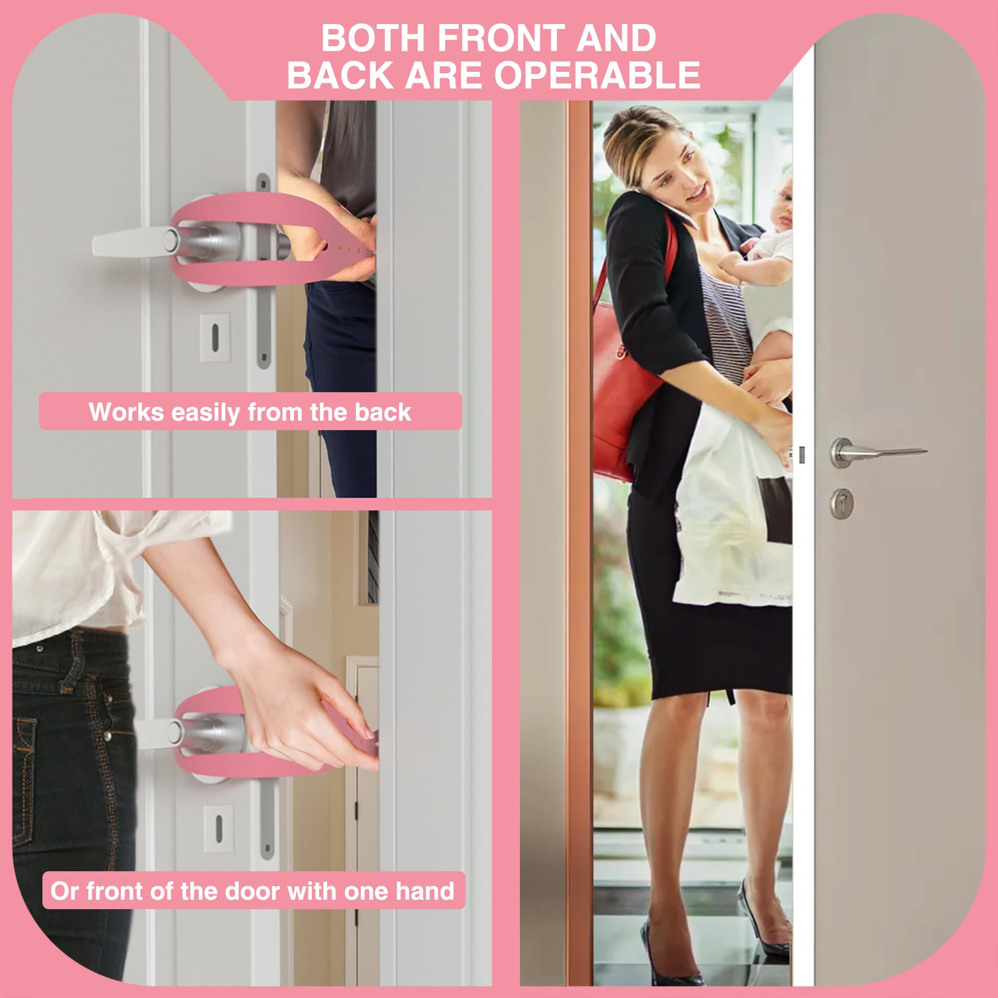 MOMOGA Cat Door Holder Latch Larger Adjustable Cat Door Alternative Fast Latch Strap Let Cats in and Keeps Dogs Out of Litter &
