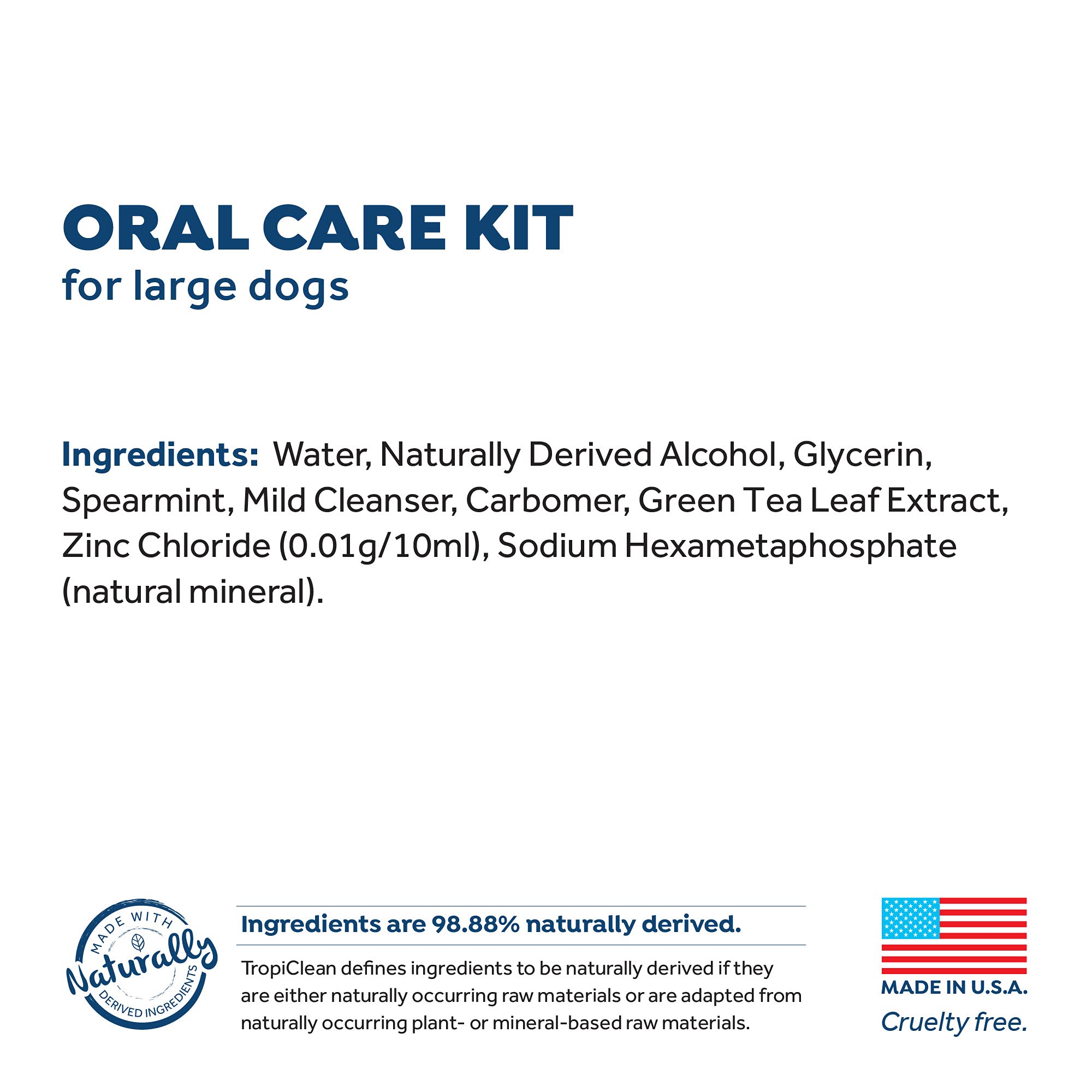 Fresh Breath Certified Wellness Collection Vet Strength Oral Care Kit for Large Dogs | Removes Plaque & Tartar | Freshens Bad Do