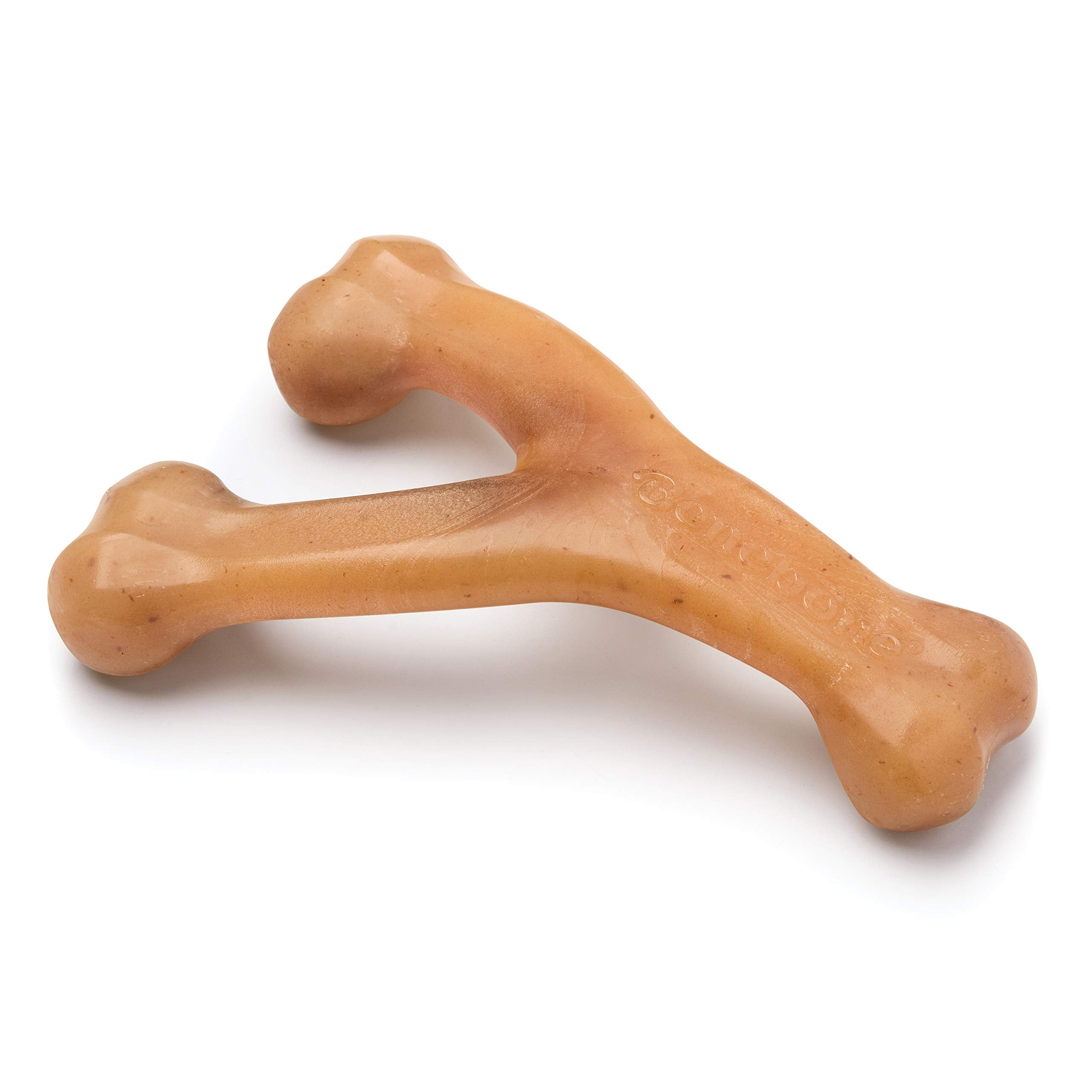 Benebone Wishbone Durable Dog Chew Toy For Aggressive Chewers, Real Chicken, Made In Usa, Medium