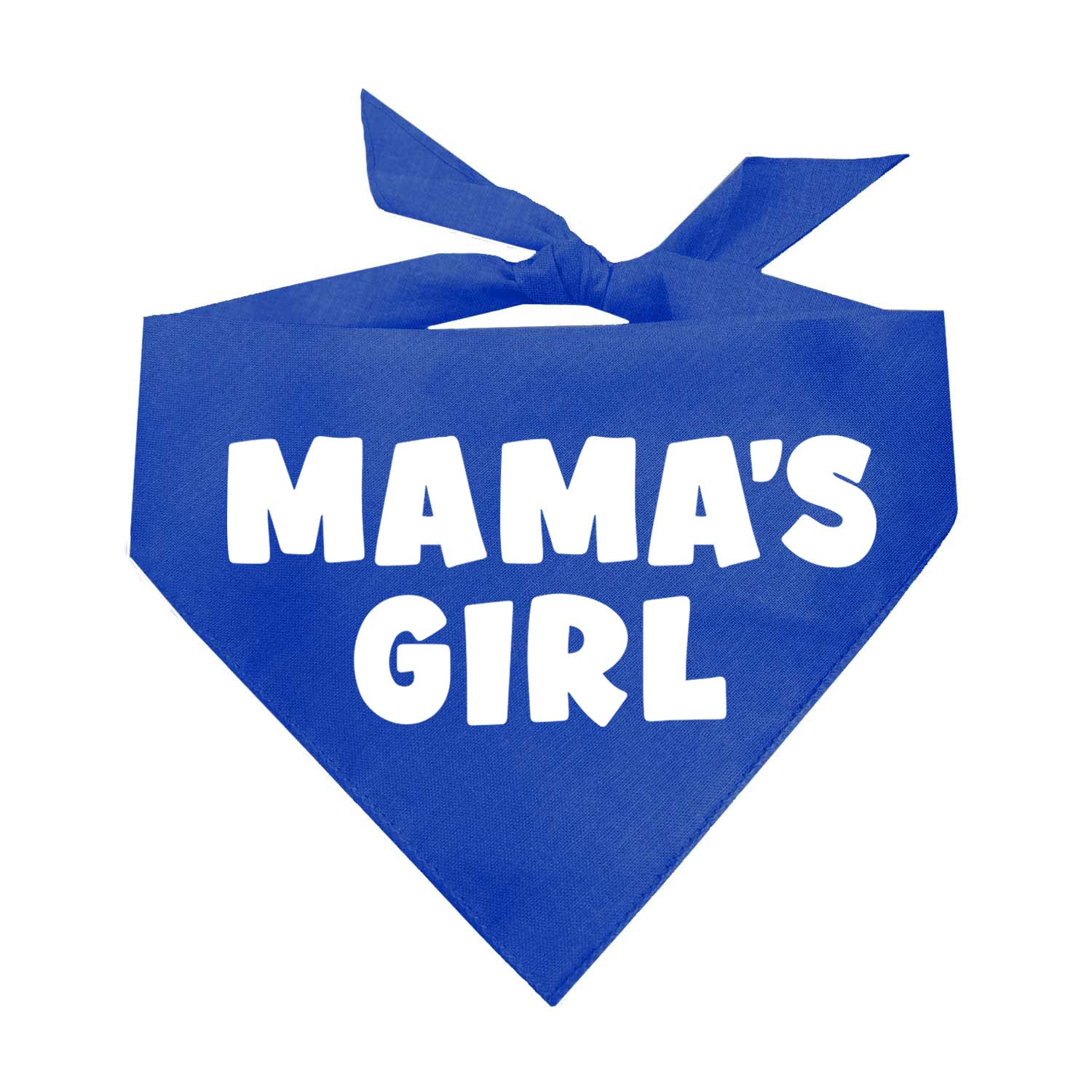 Mama'S Girl Dog Bandana | 100% Cotton For Mom | Valentine'S Day | Prop Photoshoot | Royal, One Size (949)