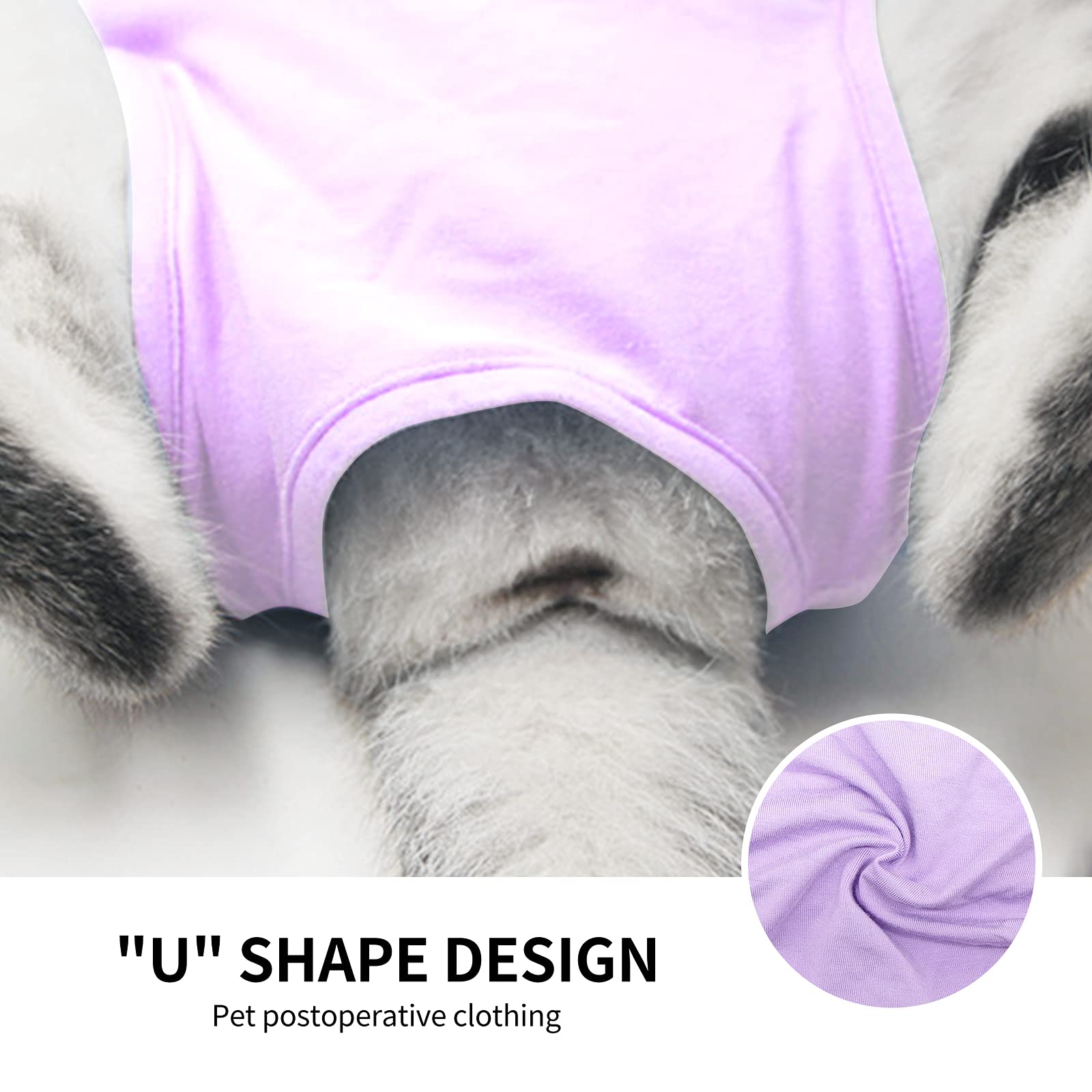 Kitten Onesies,Cat Recovery Suit For Abdominal Wounds Or Skin Diseases,After Surgery Wear Anti Licking Wounds,Breathable E-Colla