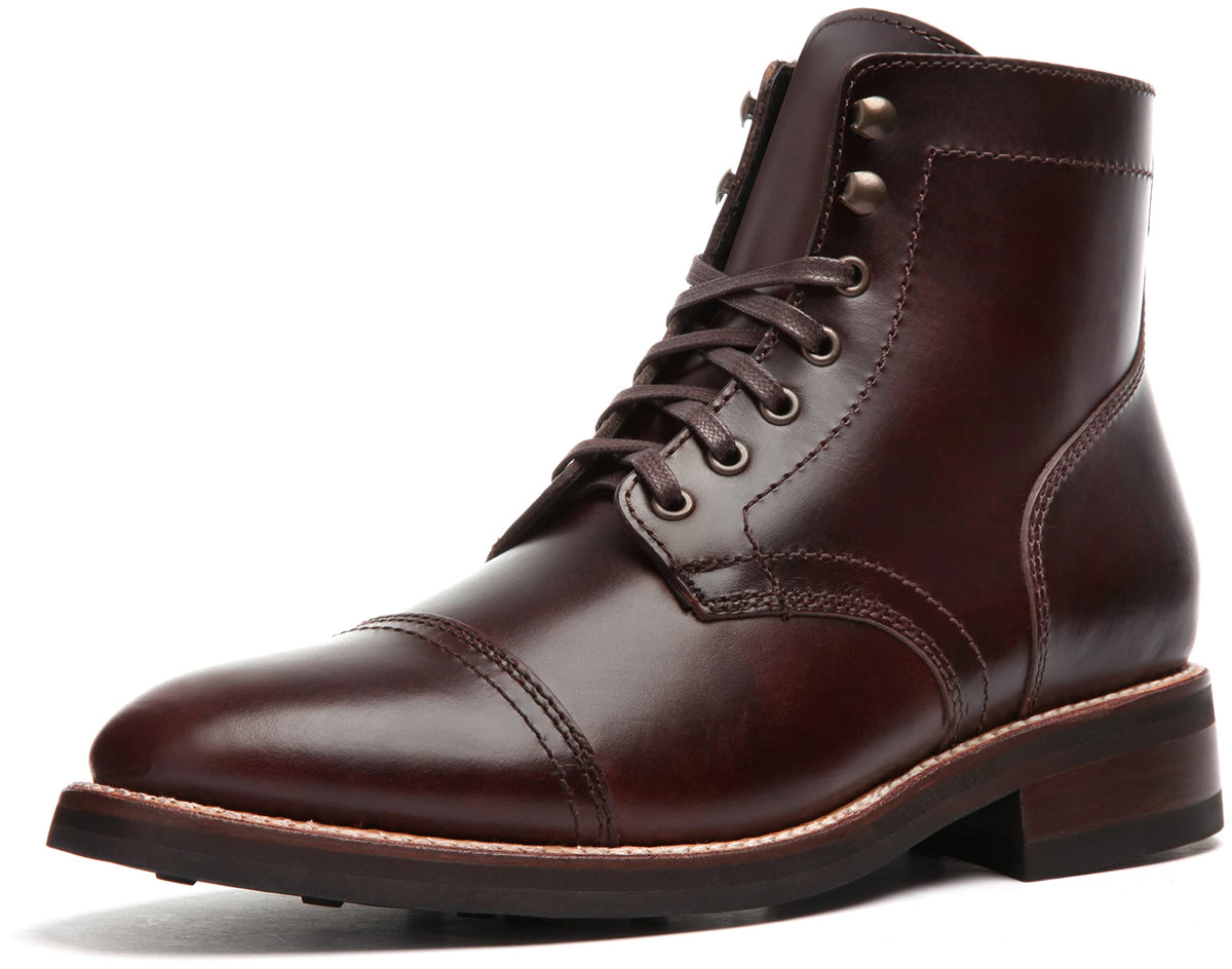 Thursday Boot Company Menas Captain Cap Toe Leather Boots, Brown, 95