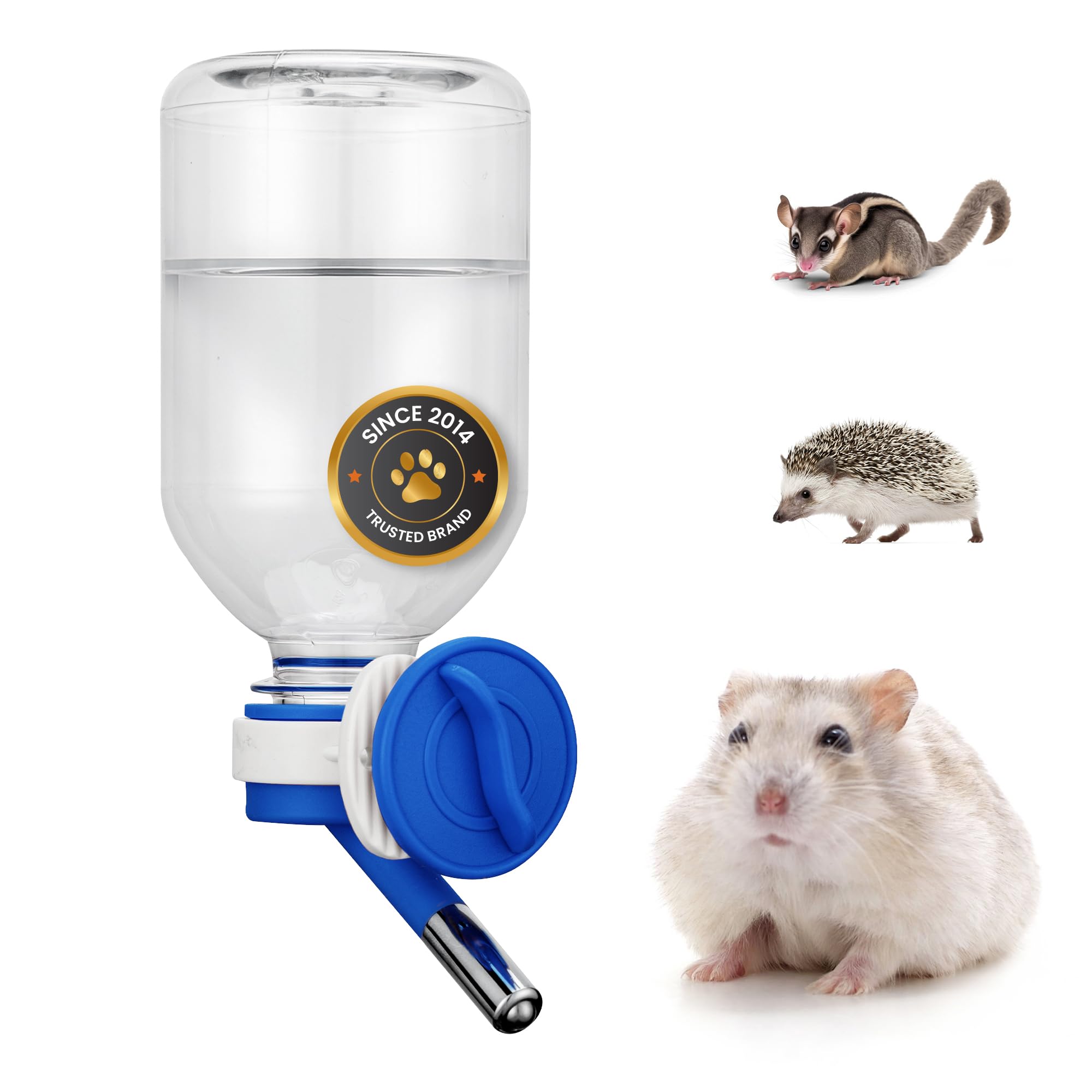 Choco Nose Patented No-Drip Water Bottle/Feeder for Guinea Pigs/Hamsters/Bunnies/Ferrets/Other Small Pets, Critters and Animals 