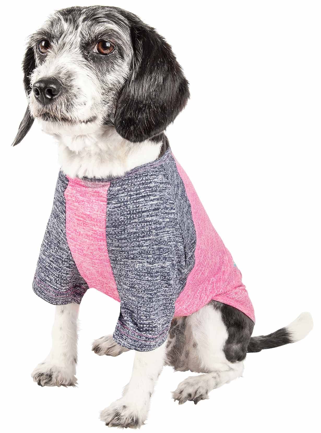 Pet Life A Active Hybreed 4-Way Stretch Two-Toned Performance Dog T-Shirt