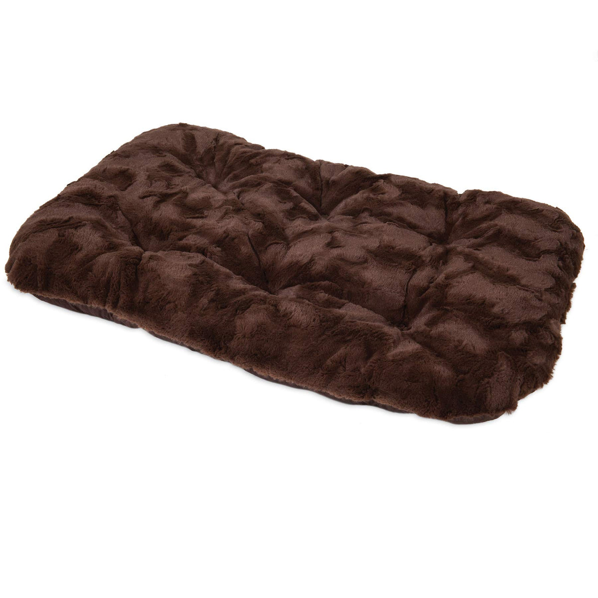 Precision Pet Products Snoozzy Cozy Comforter Crate Mat Brown For 36 Wire Crates