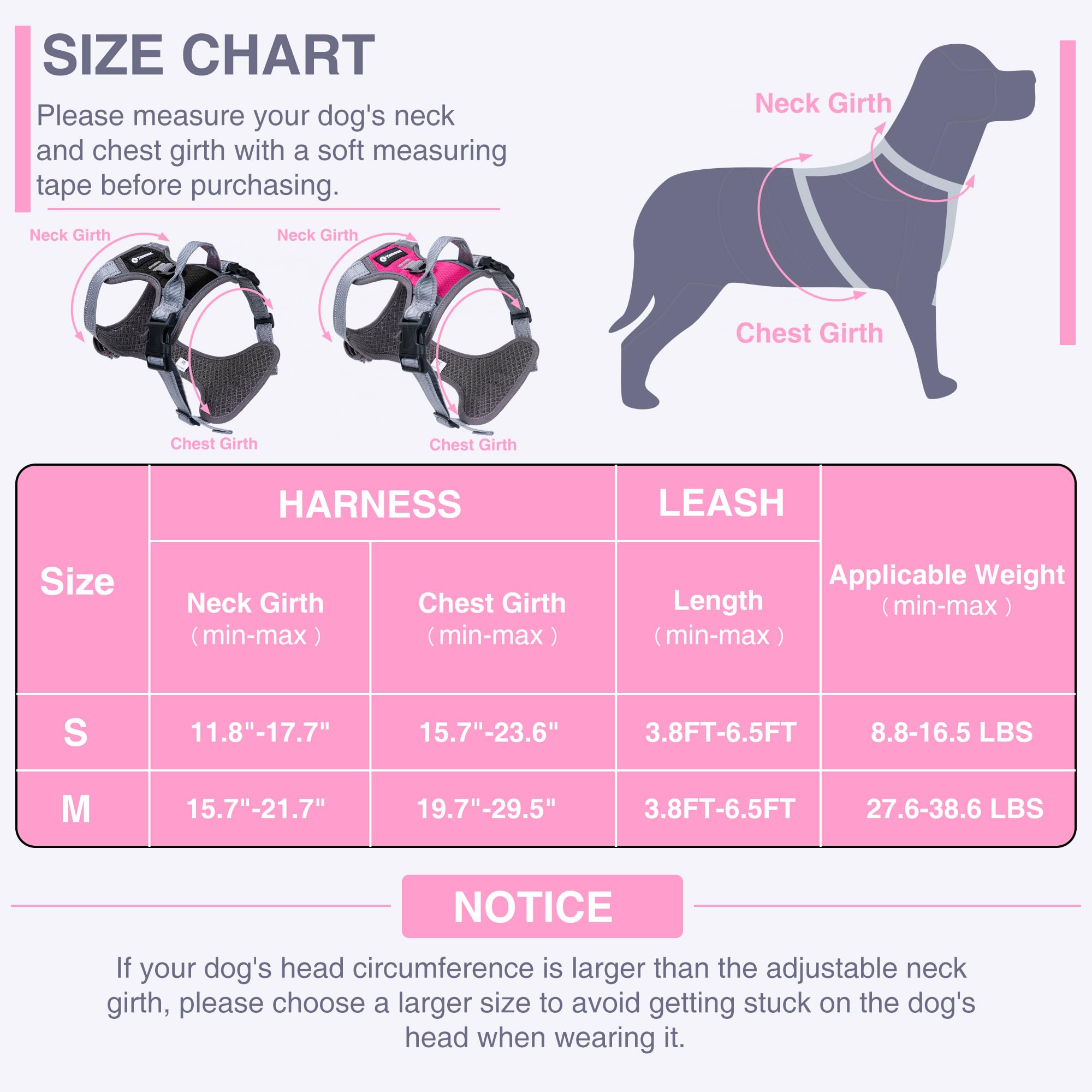 Dog Harness No-Pull Reflective Mesh Puppy Harness With Control Handle, Breathable Reflective Dog Harness For Small Medium Dogs U