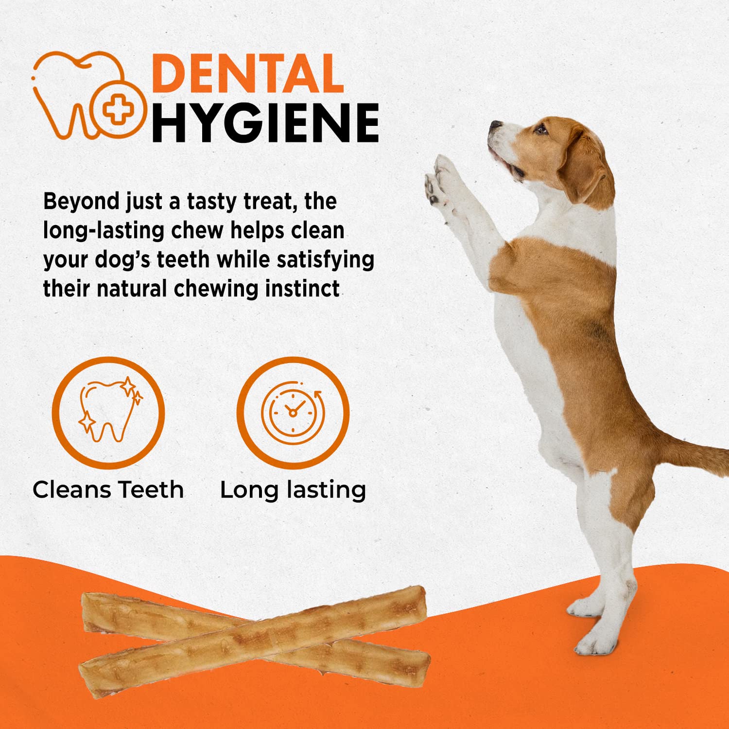 Canine Naturals Beef Chew - Rawhide Free Dog Treats - Made with Real Beef - Poultry Free Recipe - All-Natural and Easily Digesti