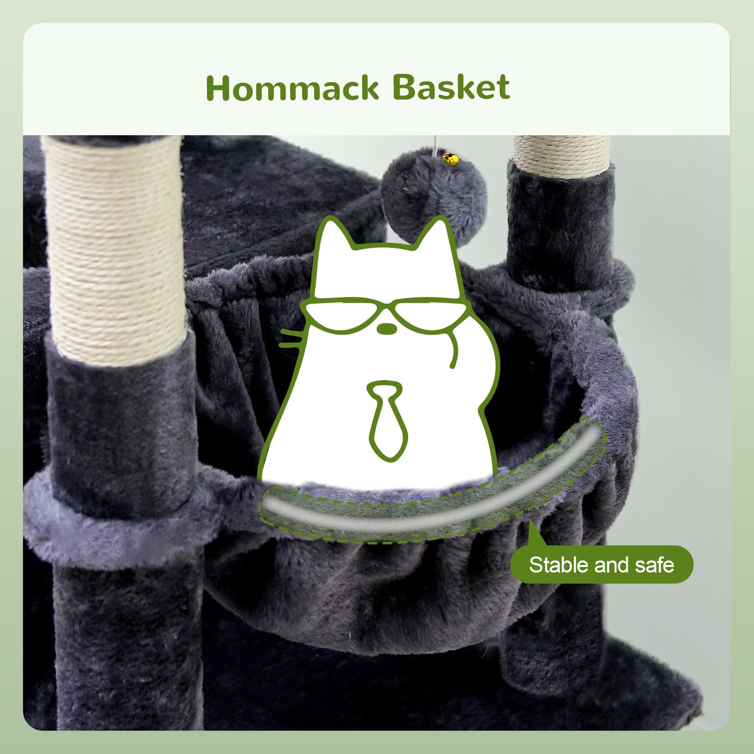 Globlazer Heavy Duty Cat Trees for Large Cats, Sturdy 72in Maine Coon Cat Tree for Large Cats 20 lbs+ Heavy Duty Cat Tower for A