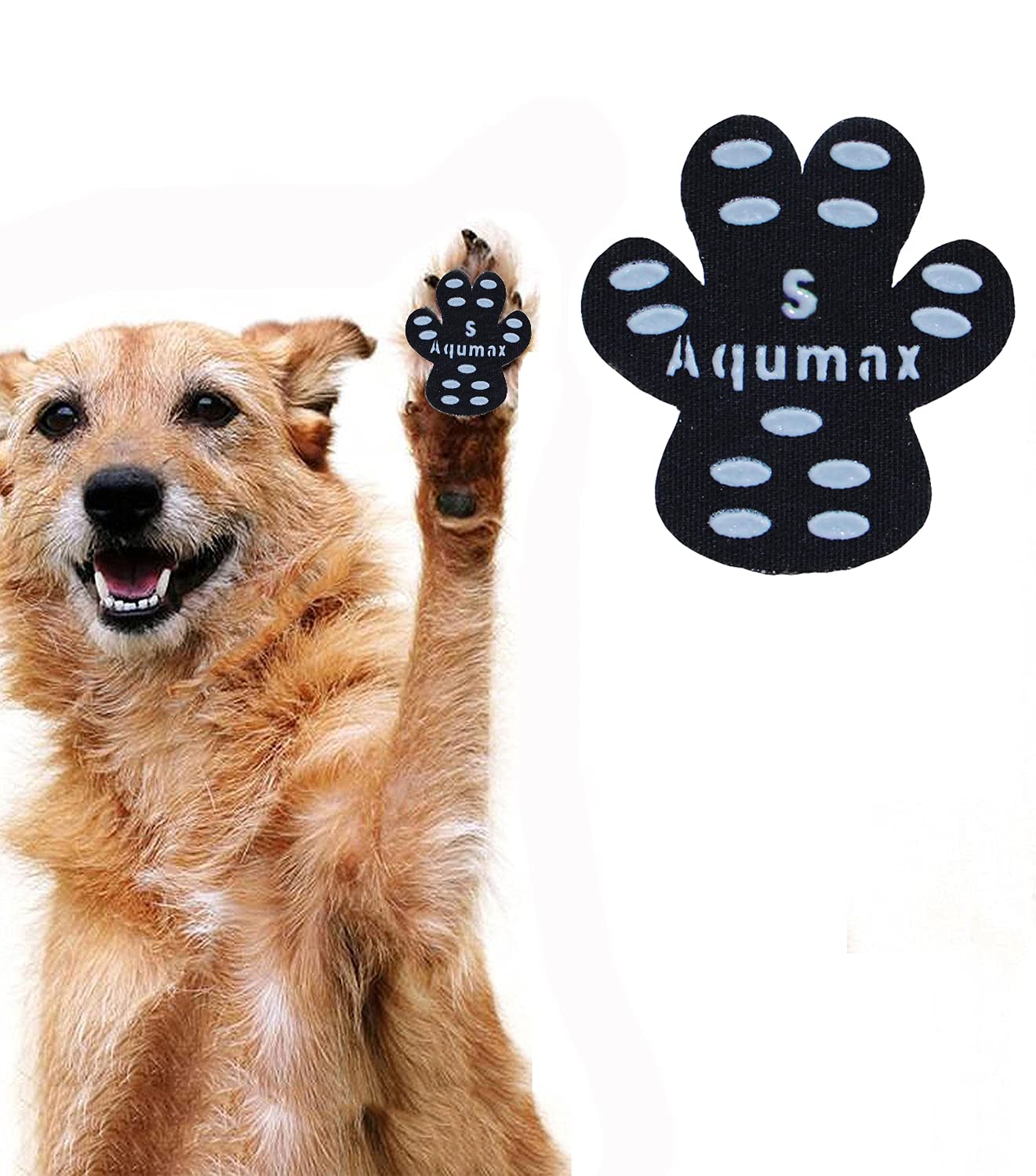 Aqumax Dog Anti Slip Paw Grips Traction Pads,Dog Feet Stickers With Stronger Self-Adhesive Paw Pad Provide Traction For Senior, 