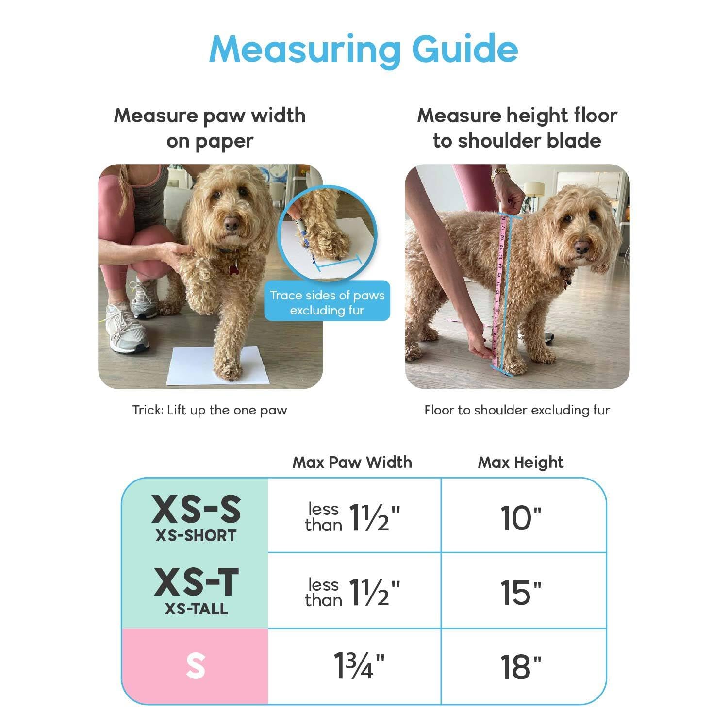 Walkee Paws Deluxe Easy-On, Dog Suspender Boot Leggings, Waterproof Booties For Small Dogs And Medium Sized Dogs, Protect Paws From Rain, Snow, Slush, And Snow Melt (Black, Xs Short)