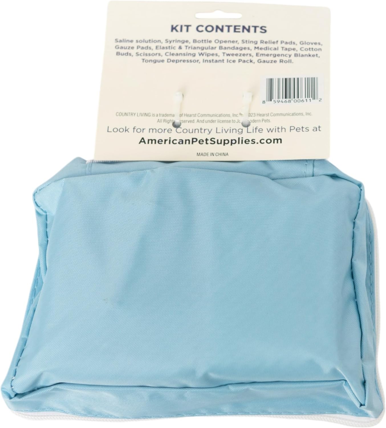 Country Living 50-Piece Pet Travel First Aid Kit for Emergencies, Safety, Adventure & On-the-Go Pet Care