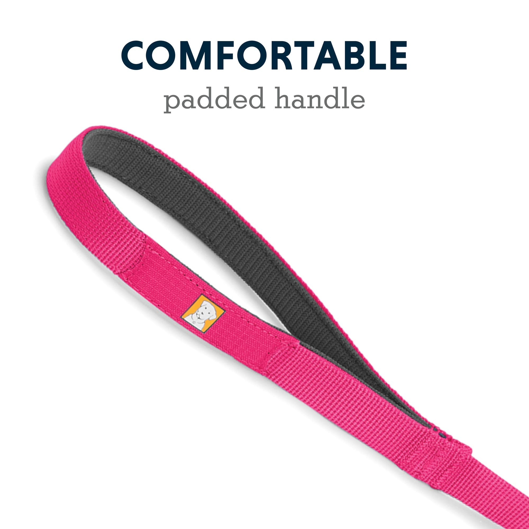 Ruffwear, Front Range Dog Leash, 5 Ft Lead With Padded Handle For Everyday Walking, Mountains Logo