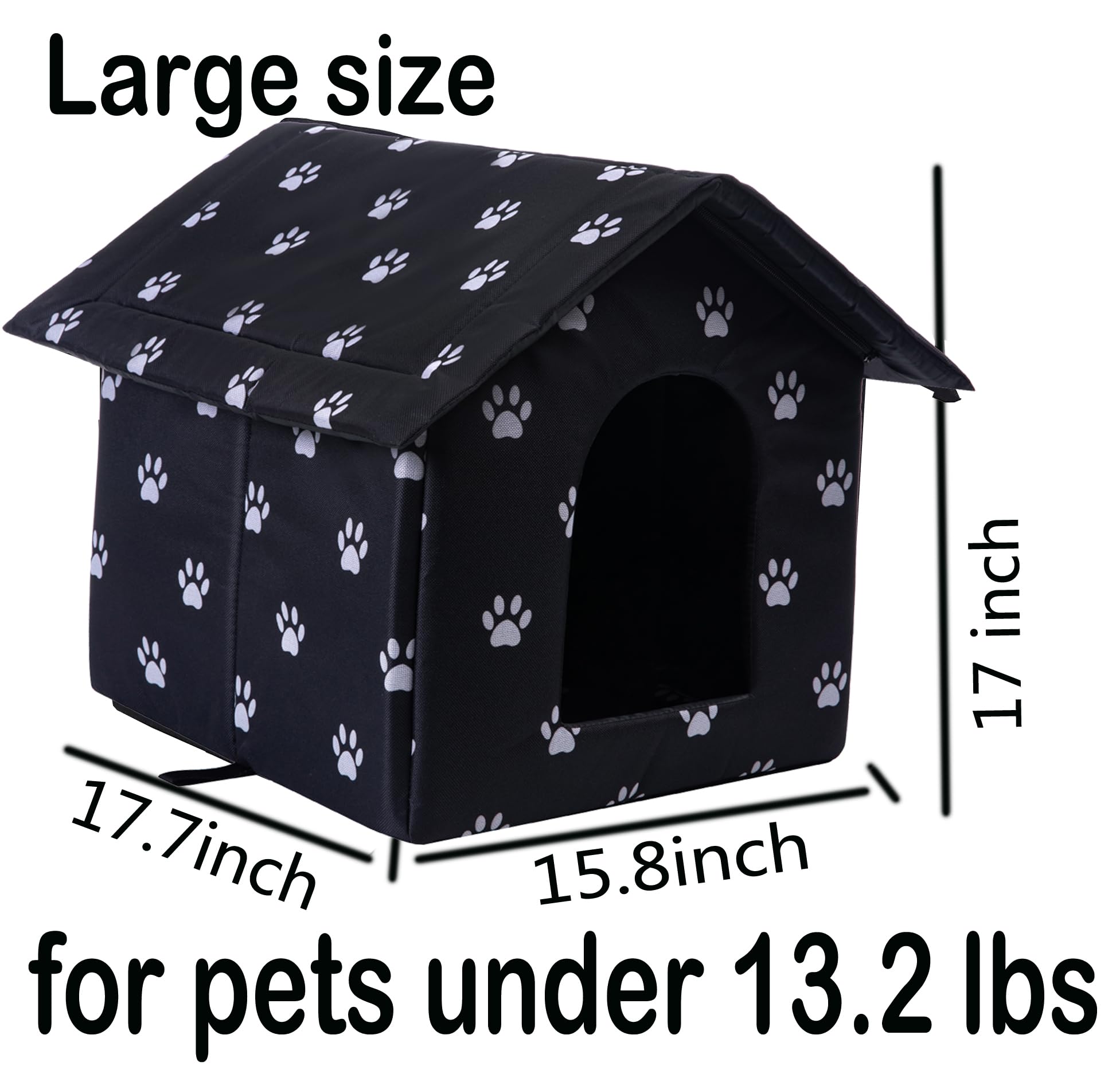 Cat Houses For Outdoor Cats Outdoor Houses For Feral Cats House With Weatherproof Canvas Roof Stray Shelter (Large Cat Houses, B