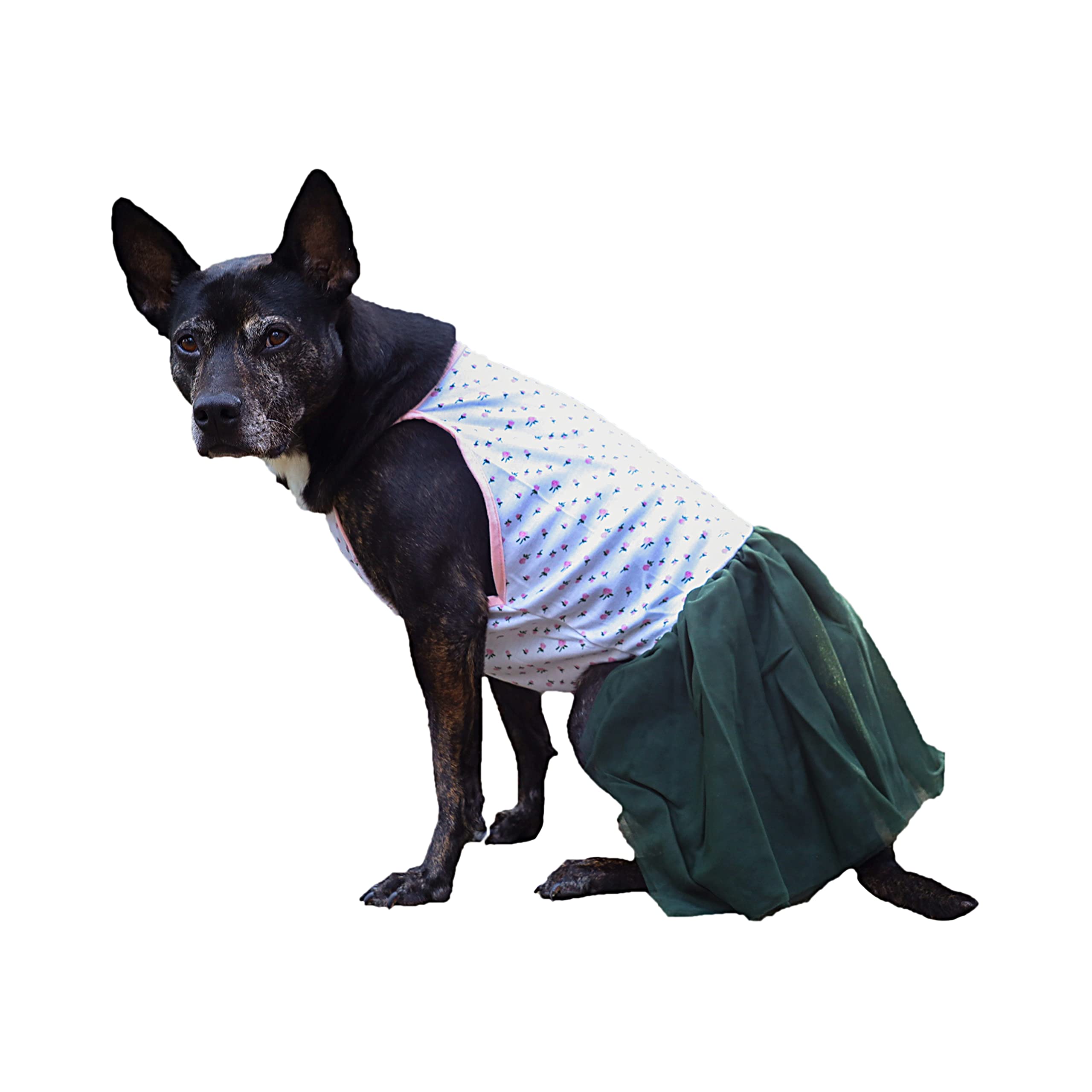 Midlee Pink Rose Tutu Large Easter Dog Dress (X-Large)