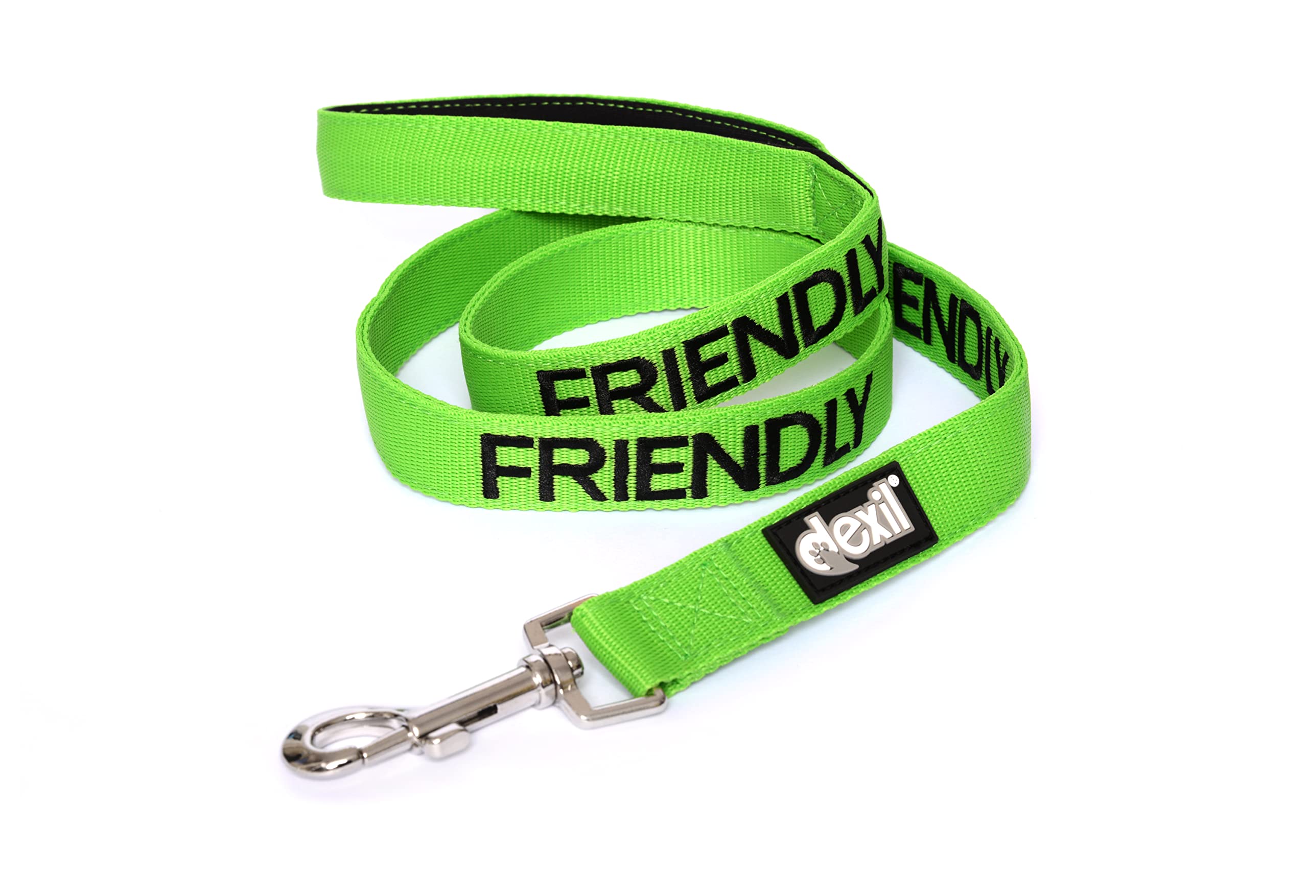 Friendly Green Color Coded 2 4 6 Foot Padded Dog Leash (Known As Friendly) Prevents Accidents By Warning Others Of Your Dog In A