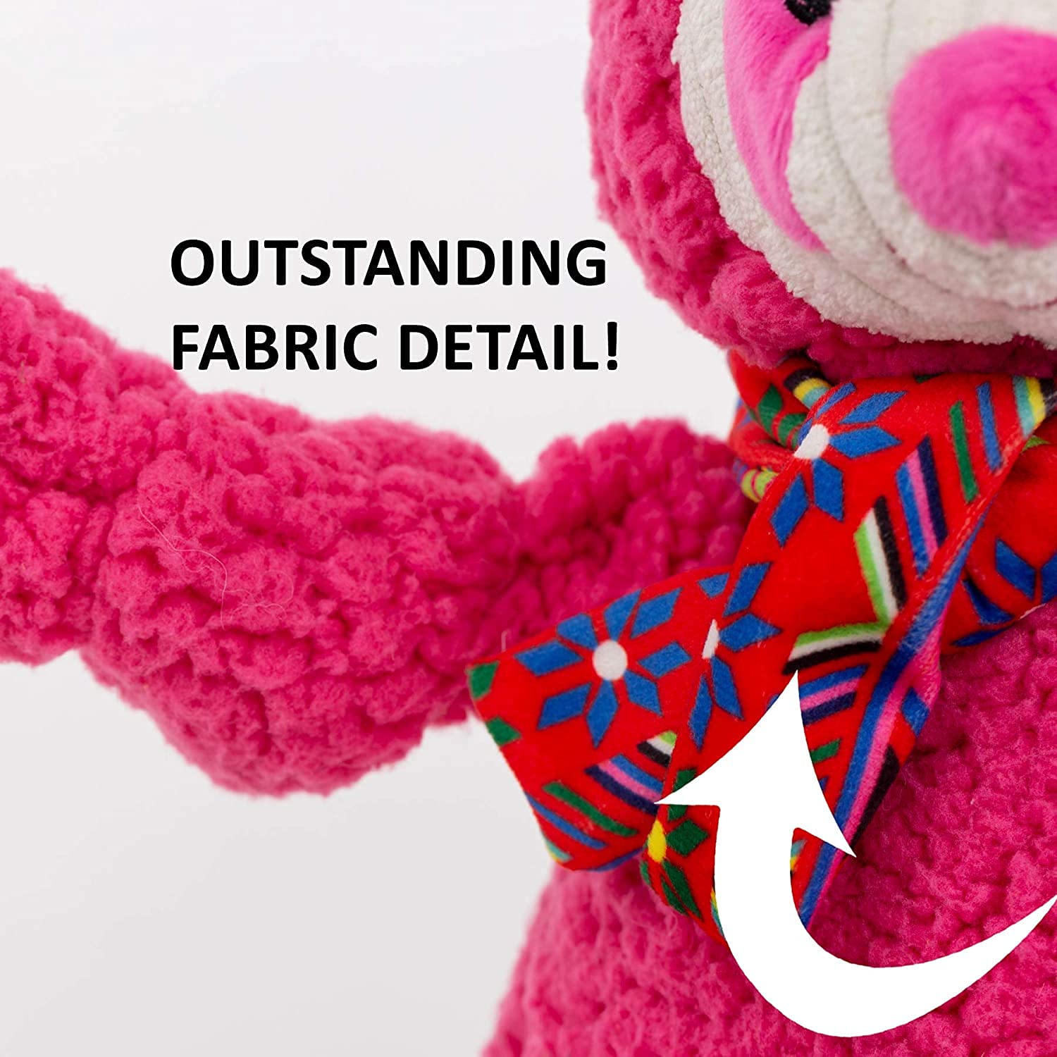 Hugglehounds Fleece Dog Toys For Small Dogs & Aggressive Chewers - Squeaky Plush Dog Toy - Soft Yet Extra Durable Stuffed Pet Toy - Puppy Toys For All Breeds | Flufferknottie, Small Penelope The Pig