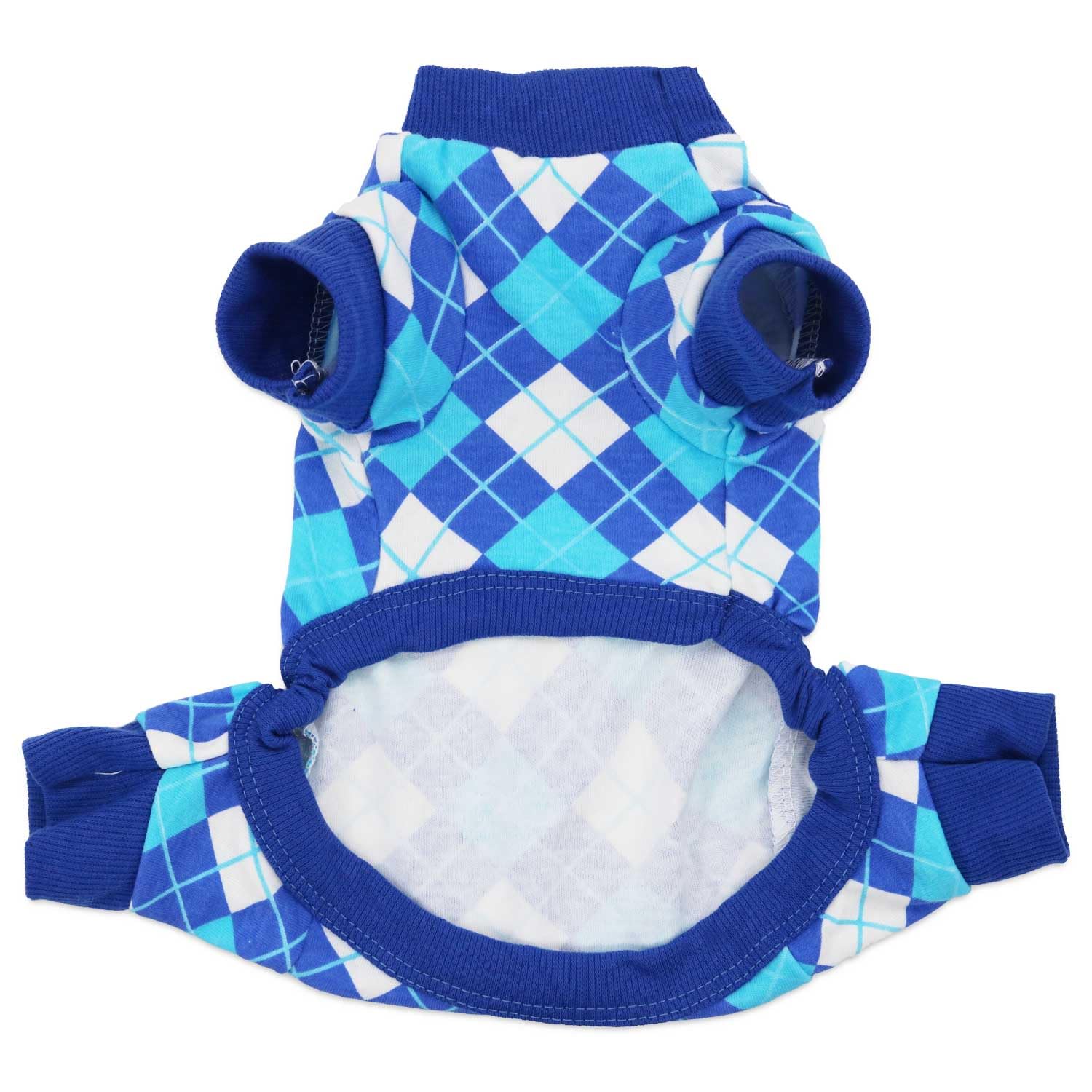 Droolingdog Dog Onesies For Small Dogs Pjs Puppy Onesies Dog Clothes For Small Dogs Boy Plaid Pattern Pajamas, Xl