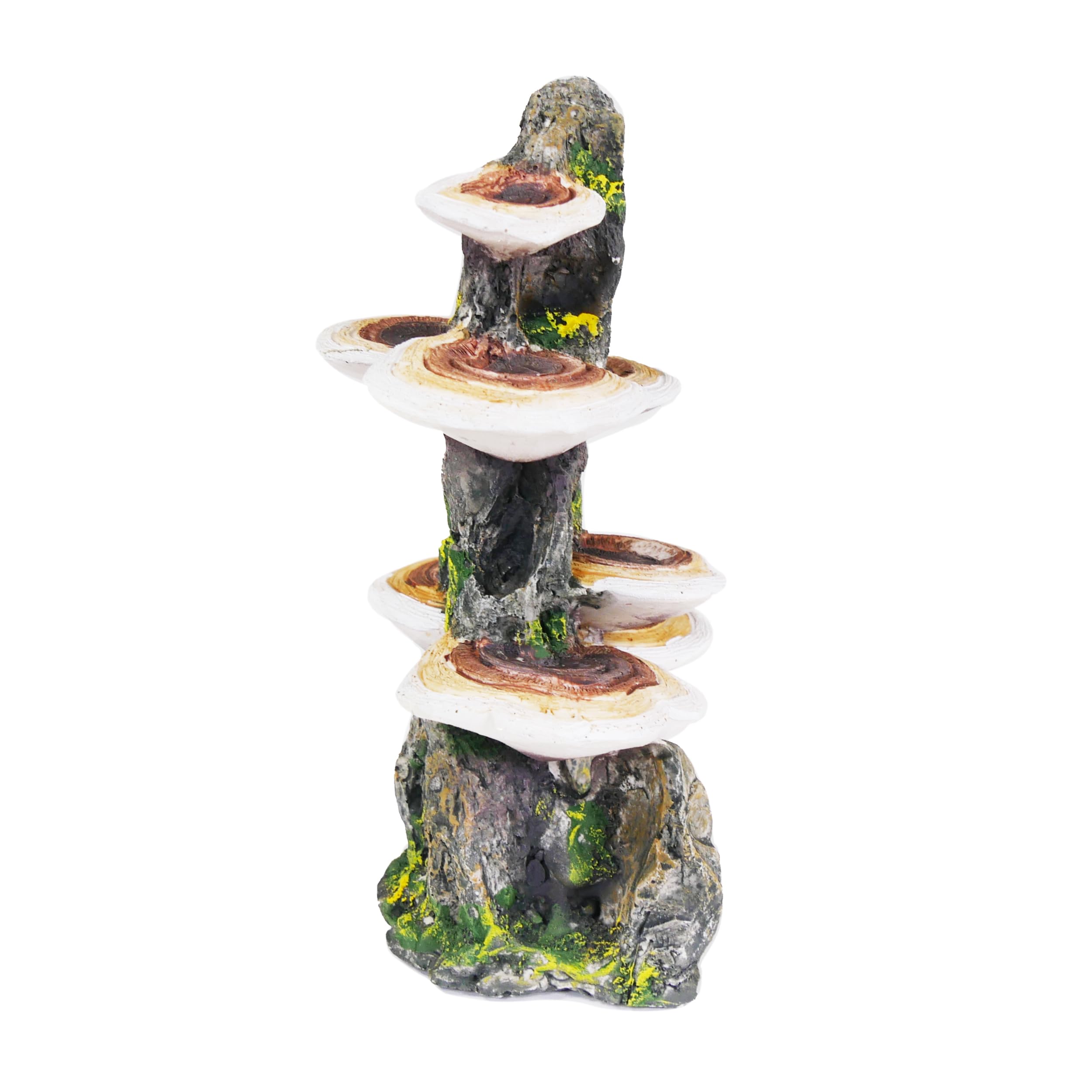 Penn-Plax Deco-Replicas Tree Trunk With Shelf Mushrooms Aquarium Decoration – Safe For Freshwater And Saltwater Fish Tanks – Medium