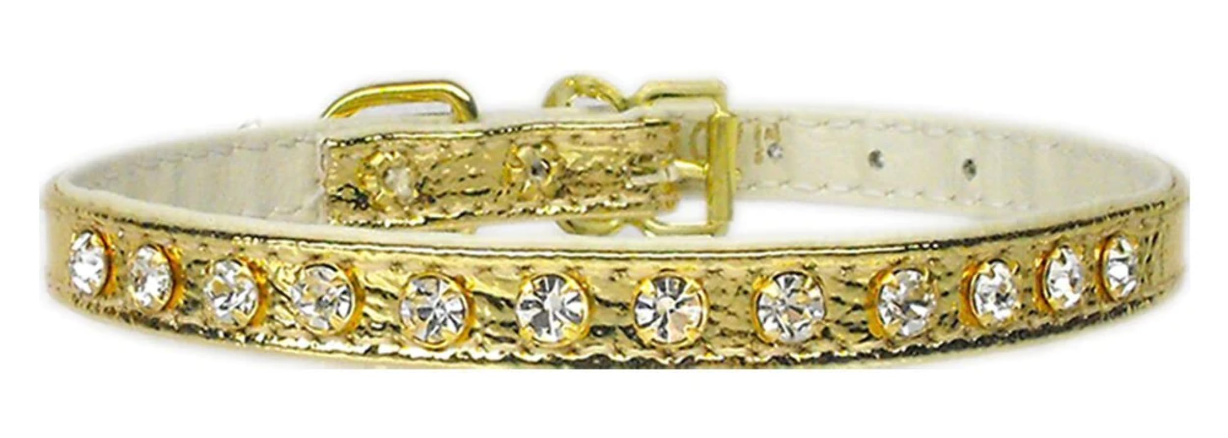 Dog, Puppy & Pet Collar, &quot;#10 Clear Crystal Jewelry Set&quot; Gold 10