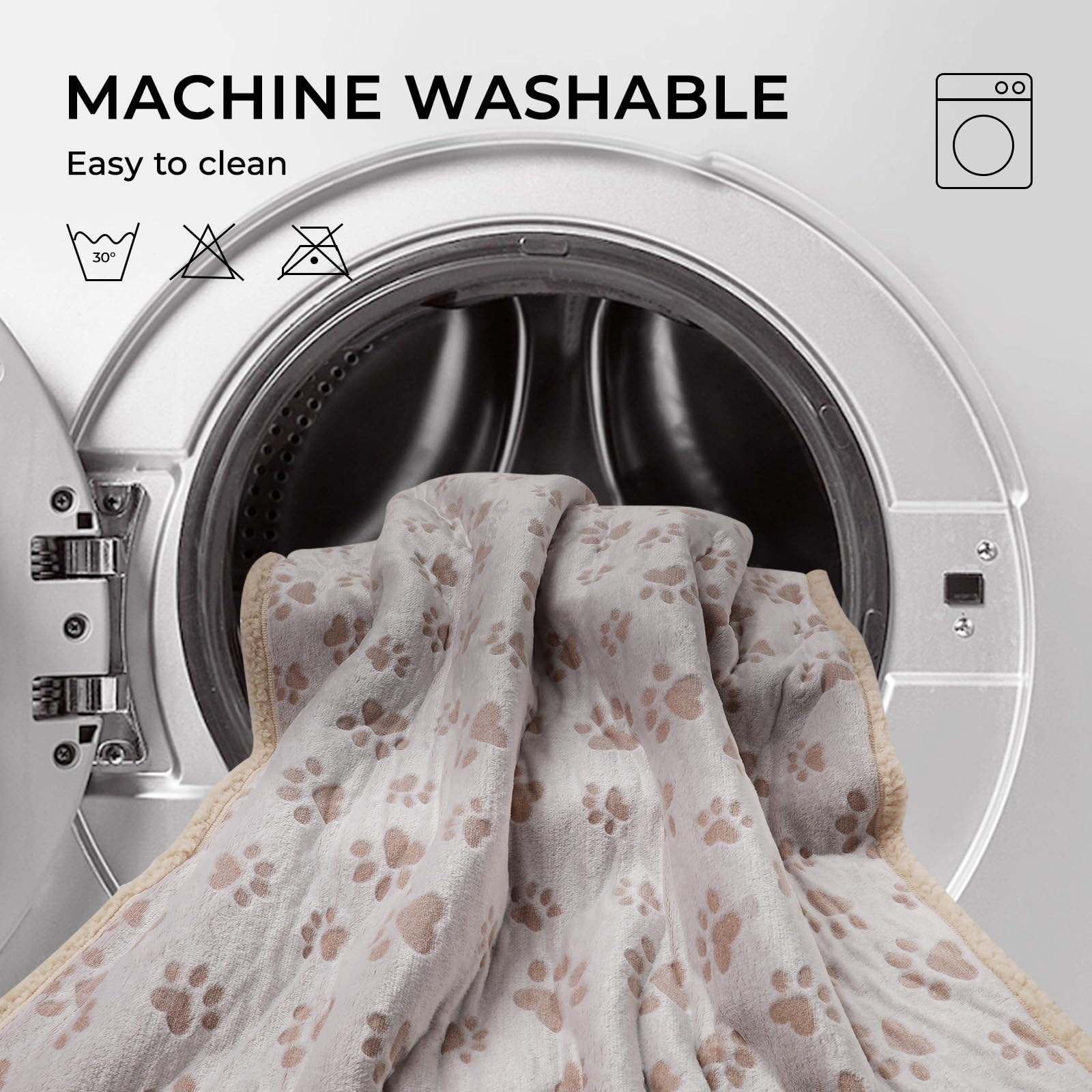 Luciphia Waterproof Pet Blankets For Couch Sofa Bed Cover Liquid Pee Proof Washable Soft Fluffy Large Dog Blanket Reversible Fur