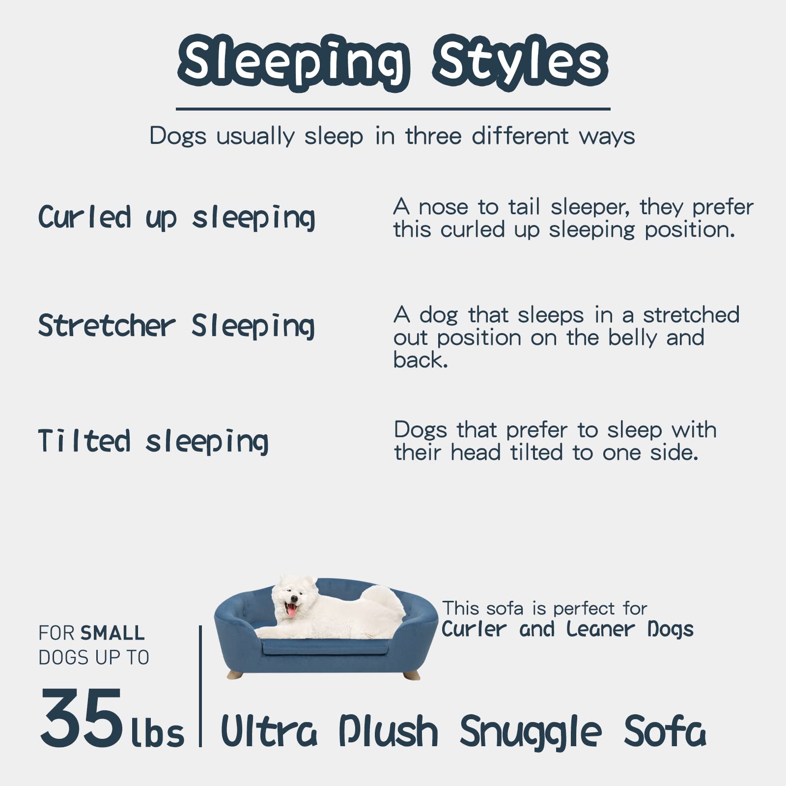 Shavi Large Dog Couch, 35'' Wide Pet Sofa For Large And Medium Dogs With Removable Mattress Cover, Luxury Raised Dog Couch Velve